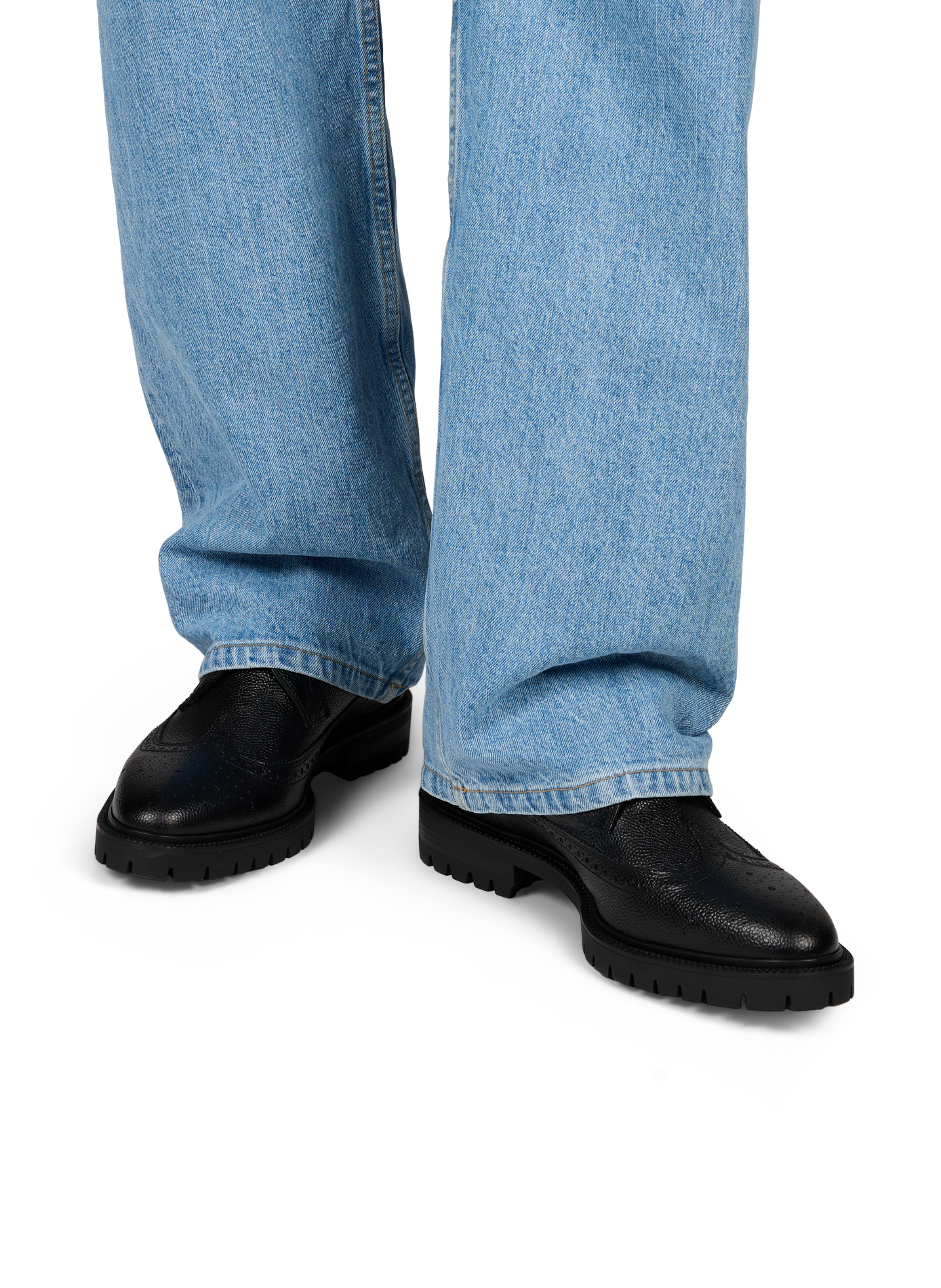 Derbies en cuir THOM BROWNE Noir