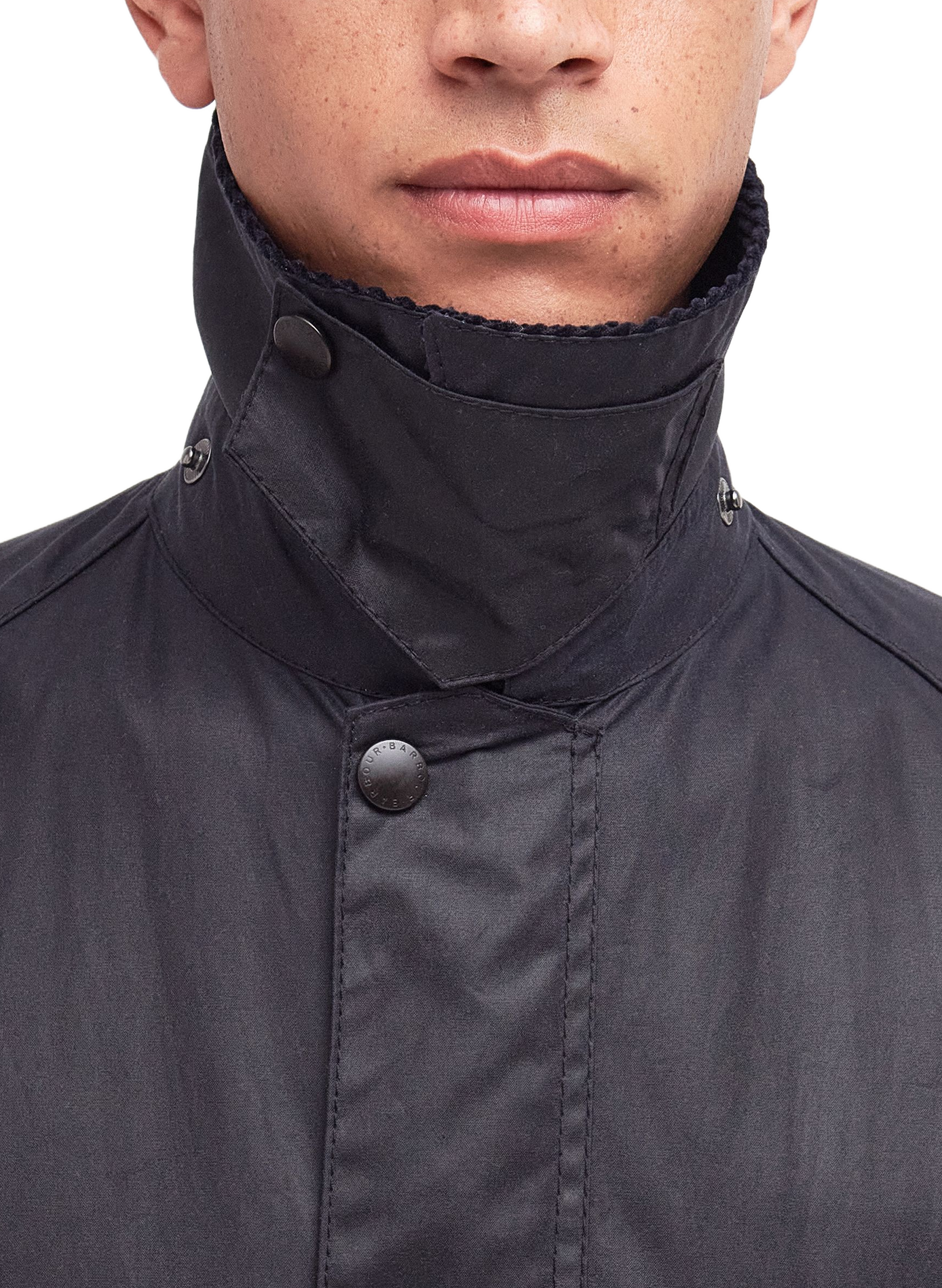 Jacket with classic cotton collar BARBOUR Blue