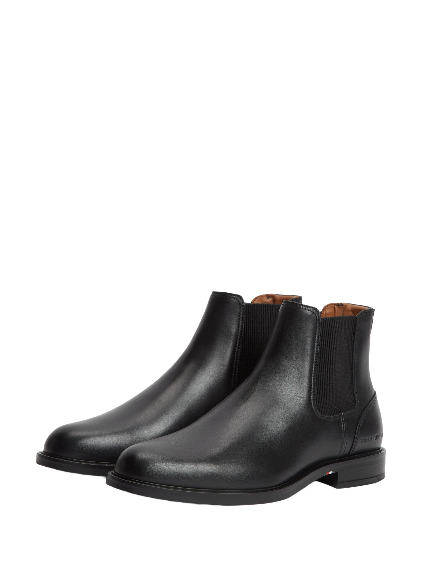 Chelsea-Stiefeletten aus Leder TOMMY HILFIGER Schwarz