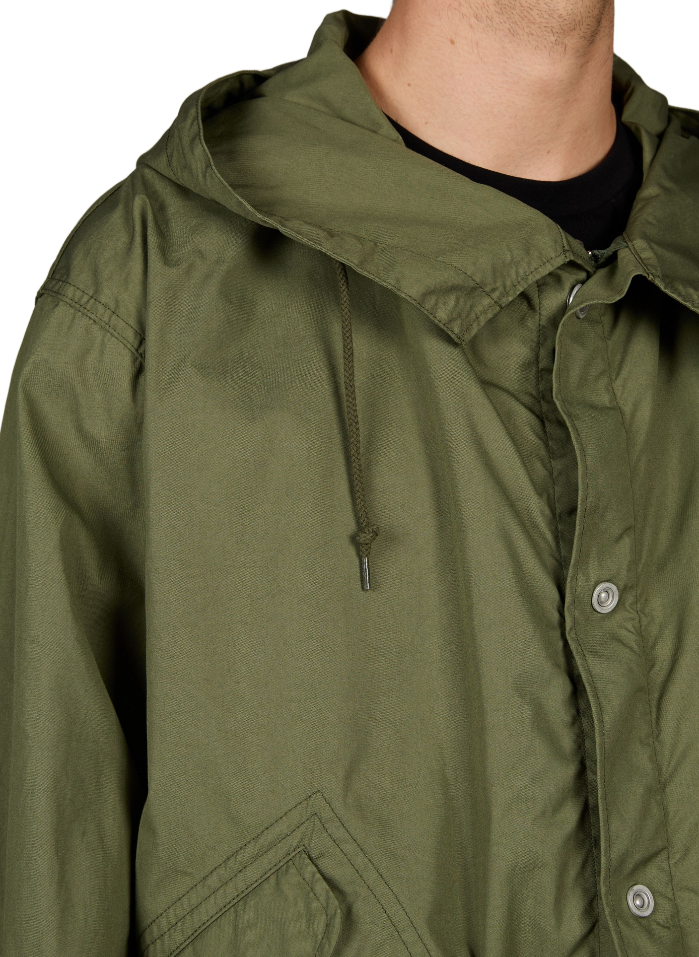 Oversized cotton-blend jacket COMME DES GARCONS HOMME Khaki