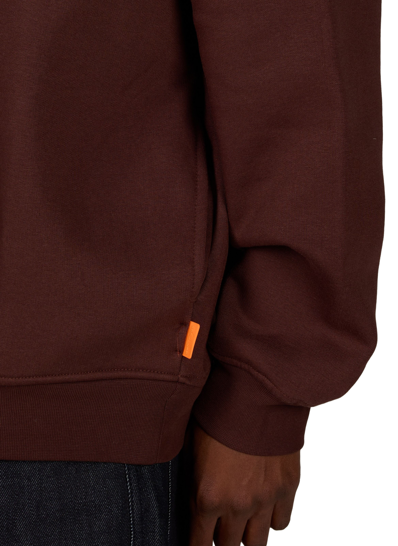 Plain crew-neck sweatshirt GERTRUDE Red