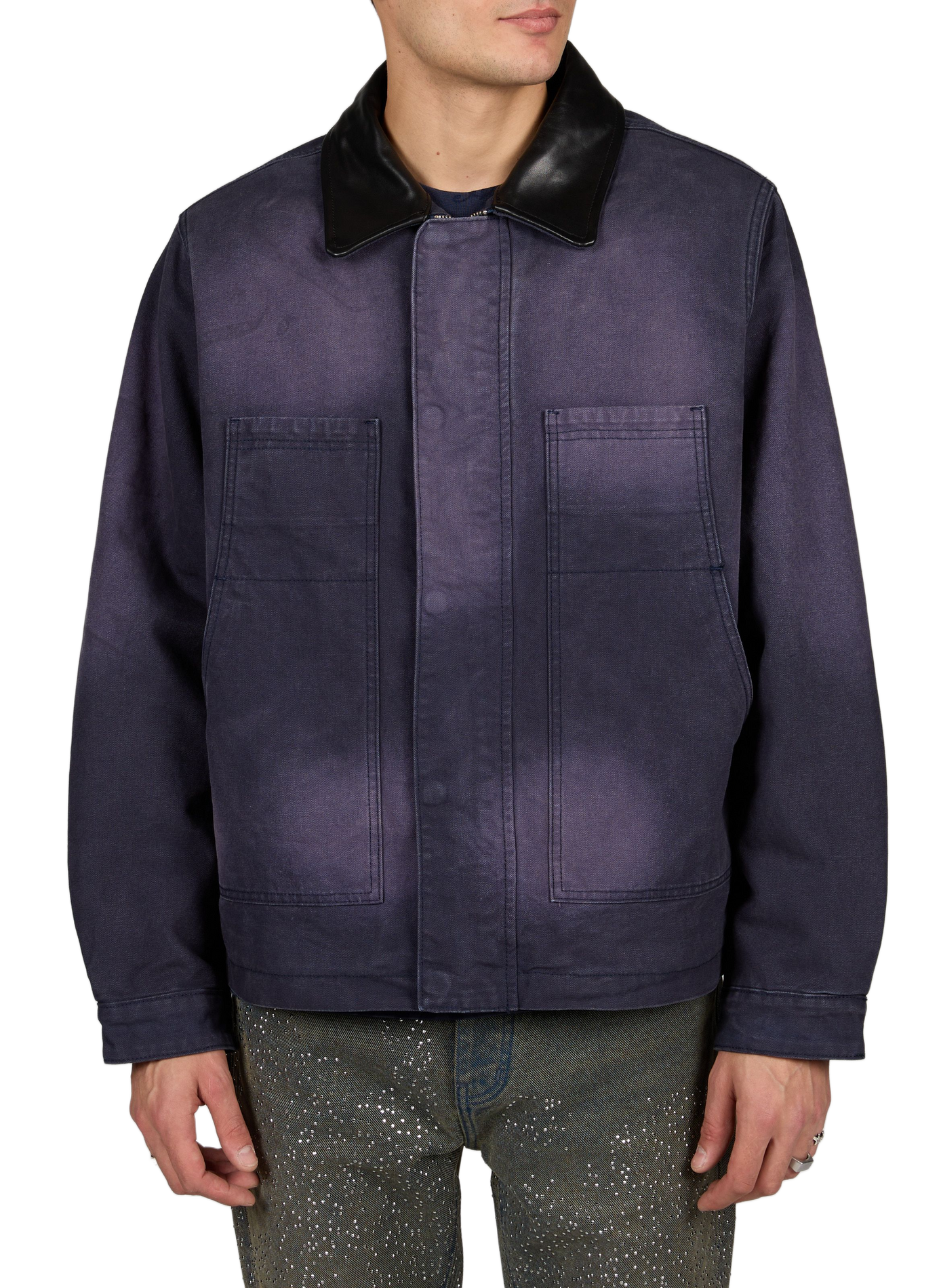 Gerade Baumwolljacke ARTE ANTWERP Blau
