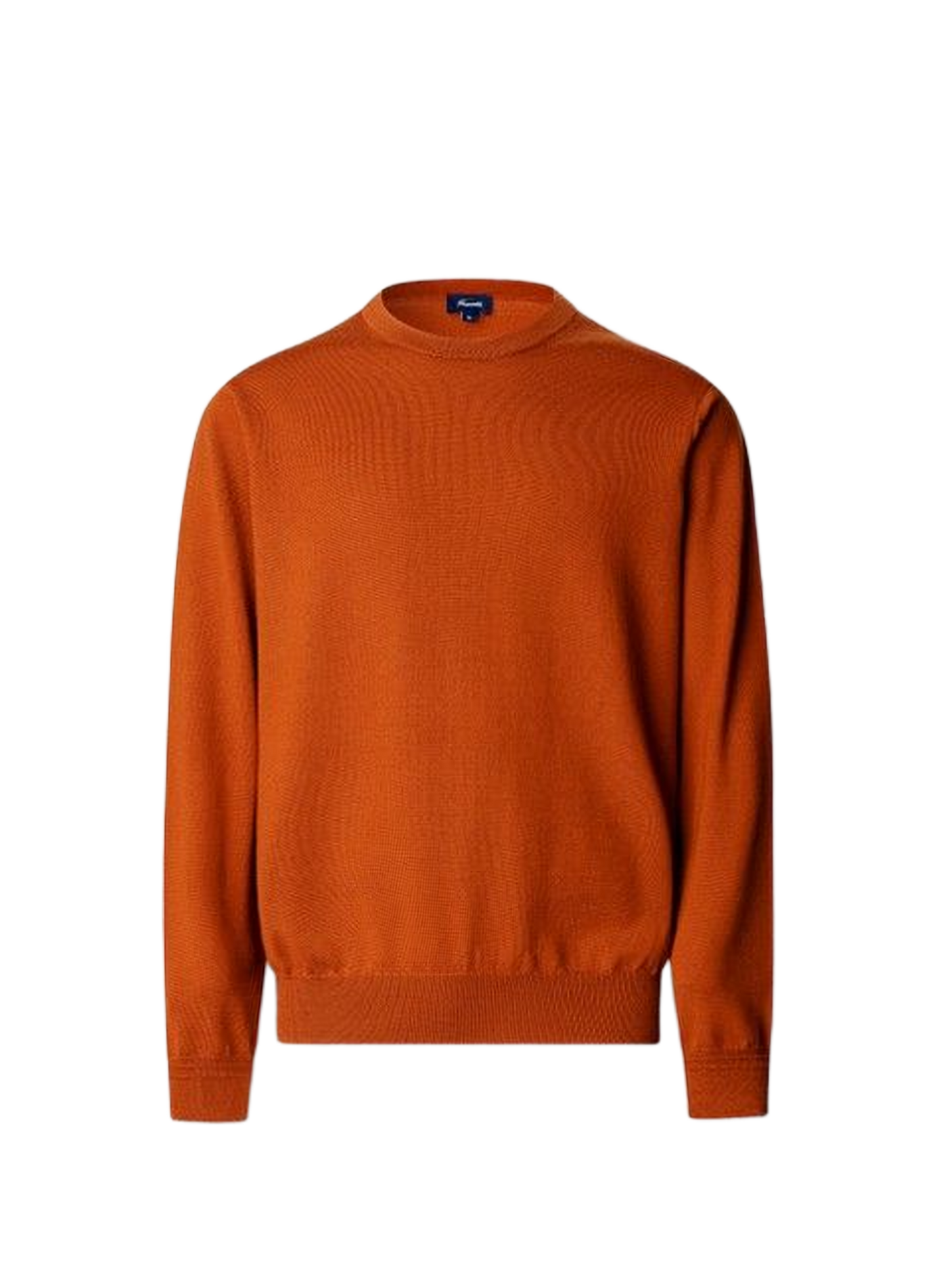 Round neck wool straight sweater FACONNABLE Brown