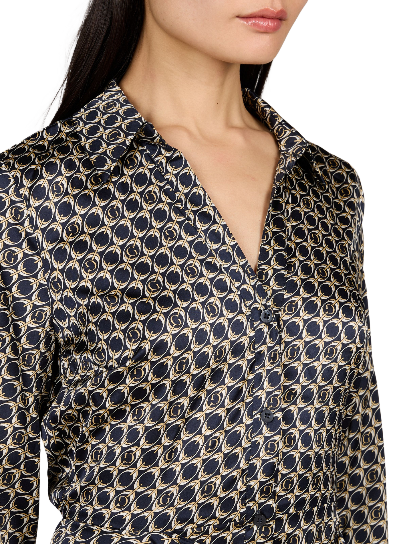 Alya printed short tie dress GUESS Beige