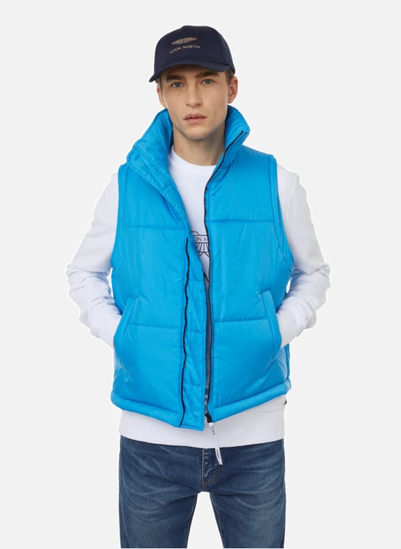 Doudoune oversize sans manches Bleu by OUEST PARIS OUEST PARIS Doudoune oversize sans manches Bleu