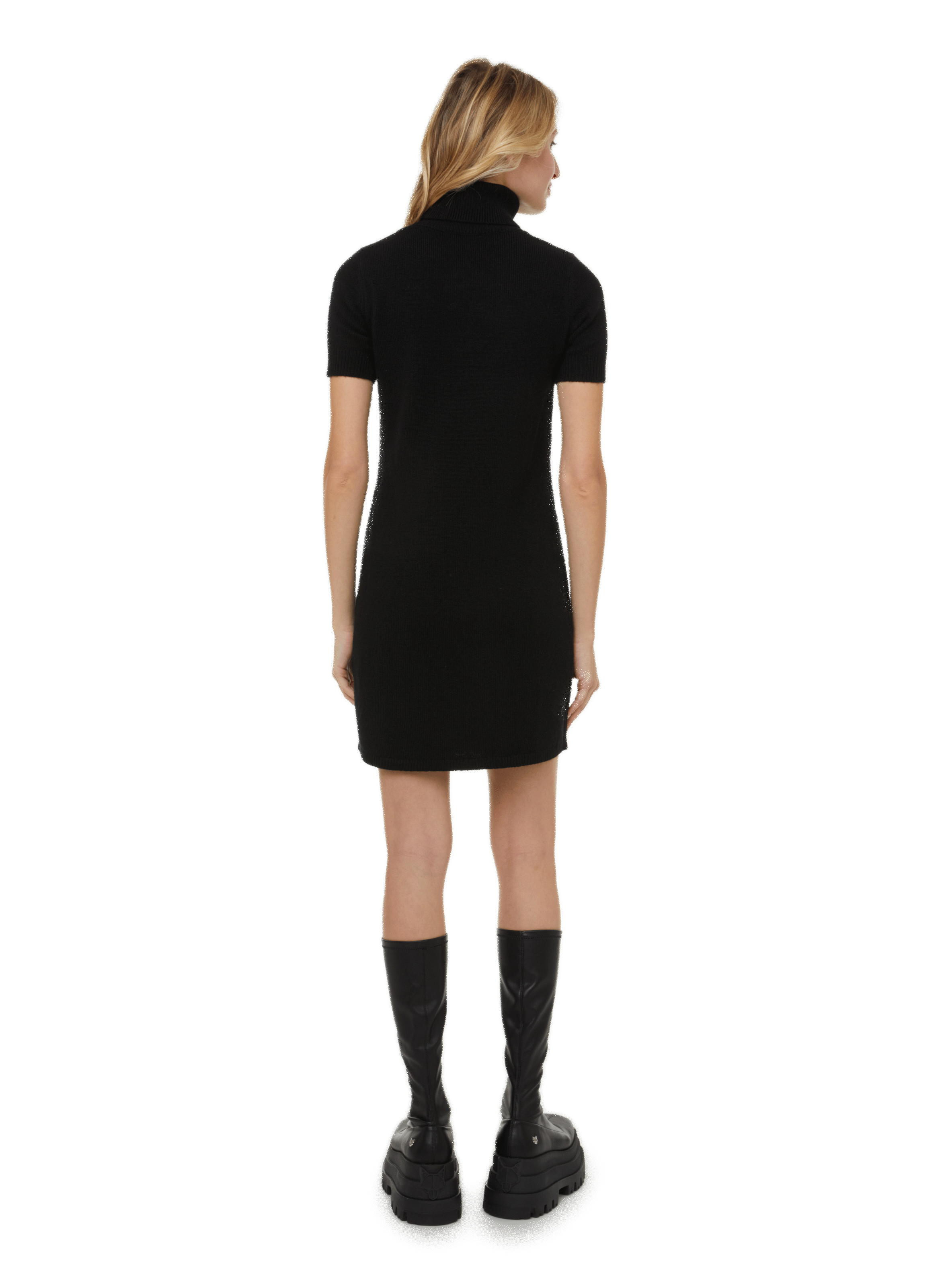 Robe courte en cachemire  DIESEL Noir