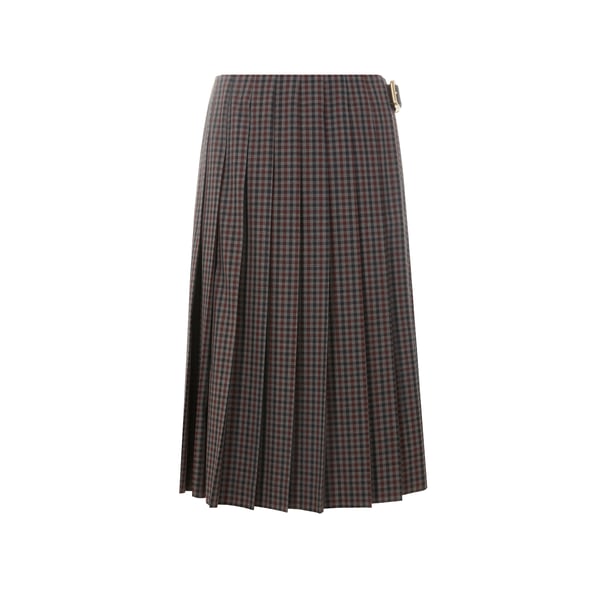 Jupe plissée à carreaux