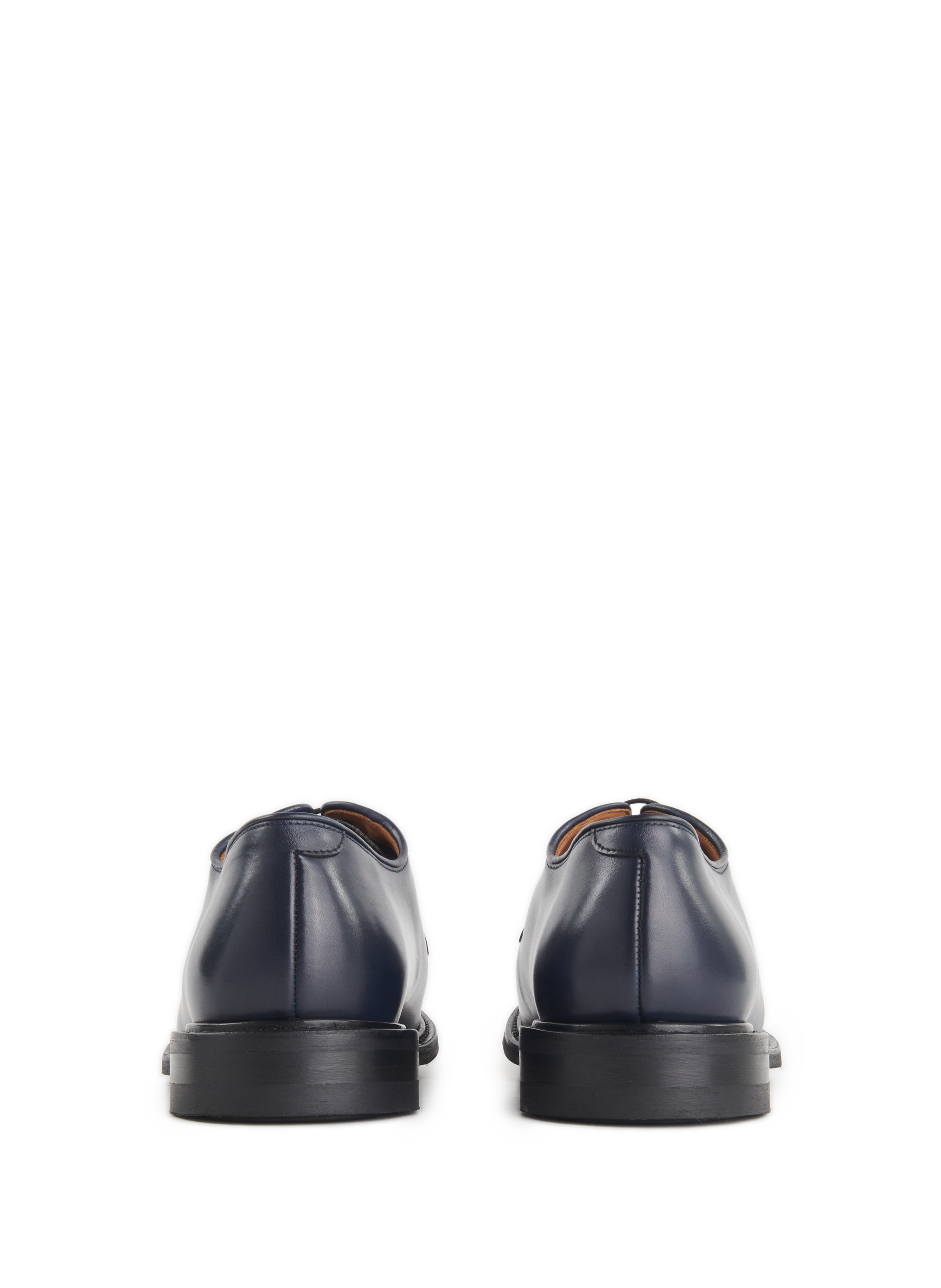 Leather derby shoes SAISON 1865 Blue