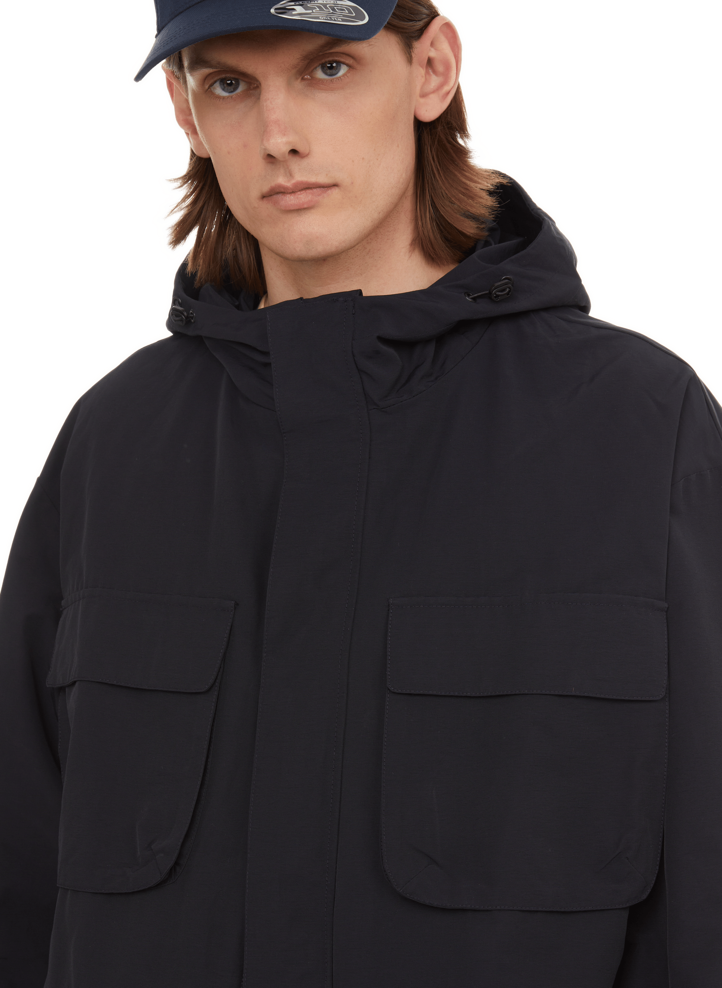 Parka longues en coton mélangé  SAISON 1865 Bleu