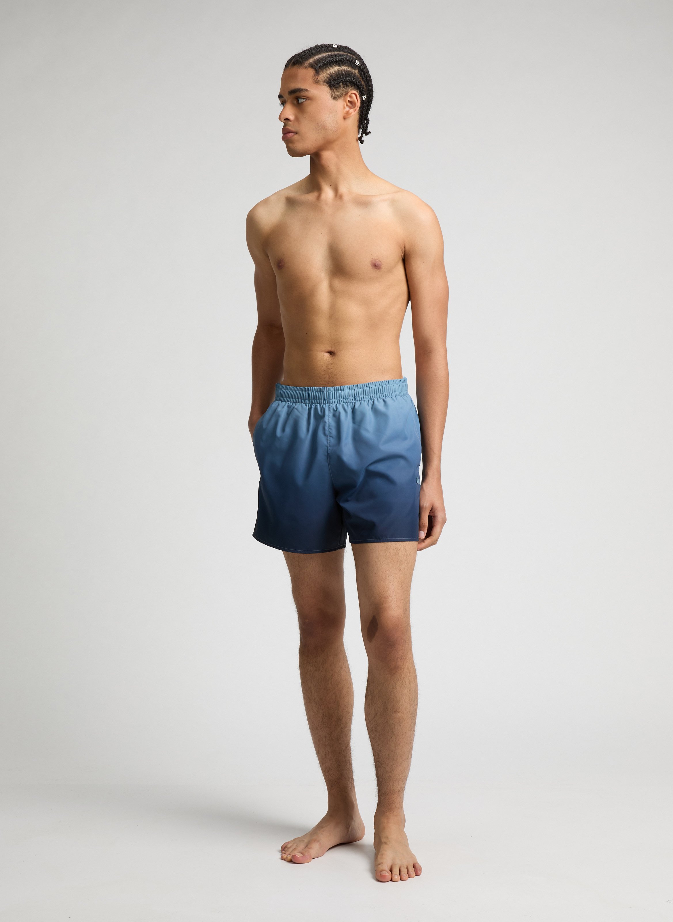 Short de bain Tie and Dye LACOSTE Bleu