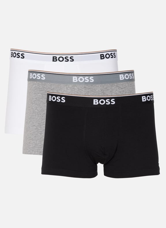 Lot de 3 boxers en coton mélangé Multicolore by BOSS BOSS Lot de 3 boxers en coton mélangé Multicolore