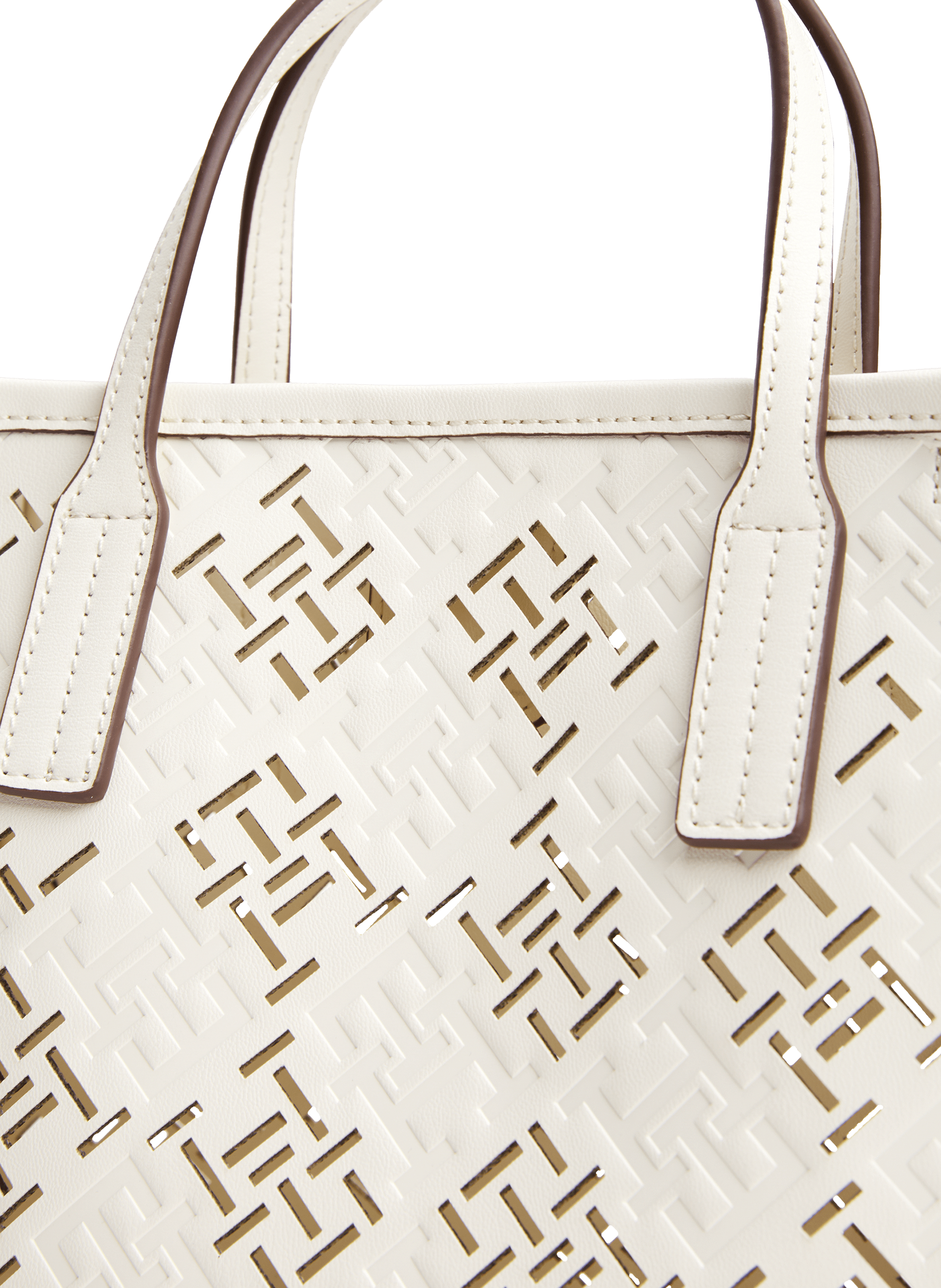City monogram handbag TOMMY HILFIGER Beige