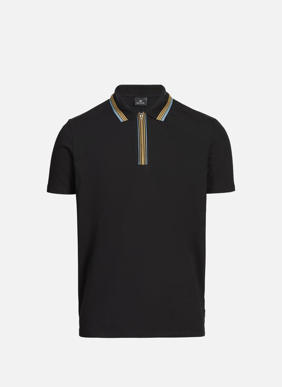 Polo en coton mélangé Noir by PAUL SMITH PAUL SMITH Polo en coton mélangé Noir