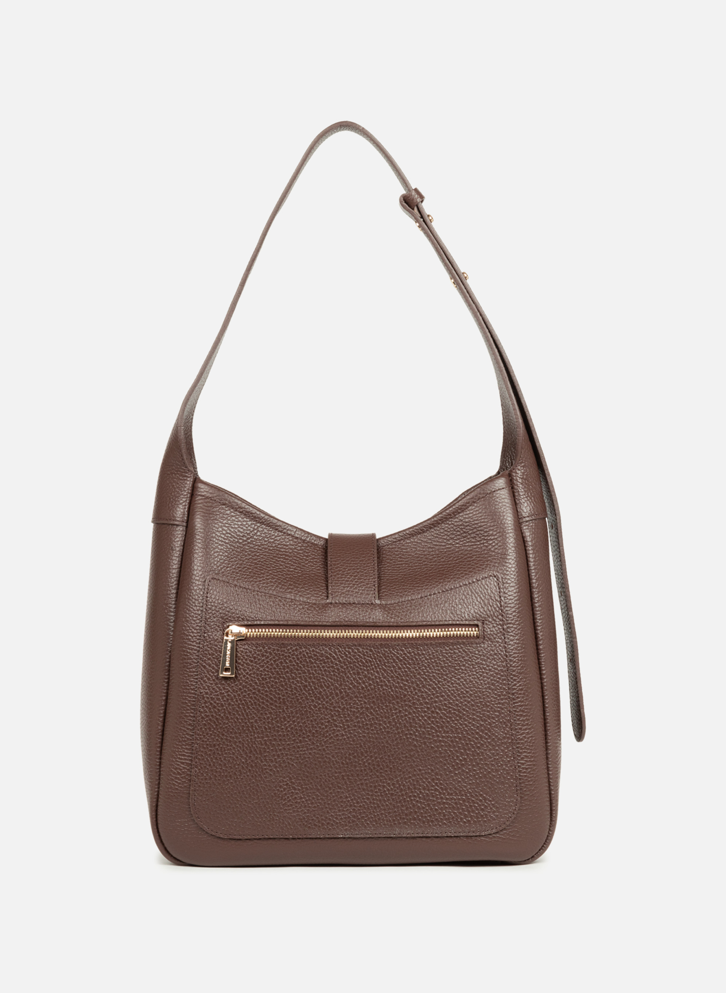 Sac seau - top double LANCASTER Marron