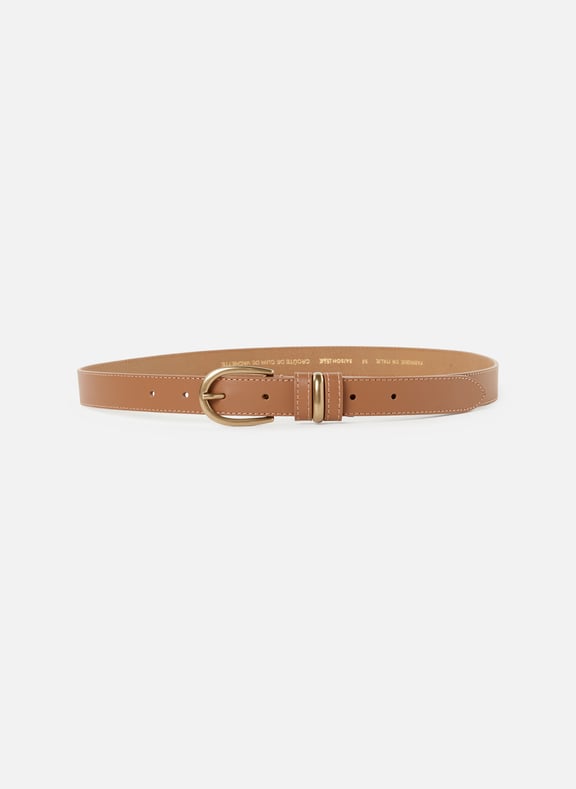 Cowhide leather belt Brown by SAISON 1865 SAISON 1865 Cowhide leather belt Brown