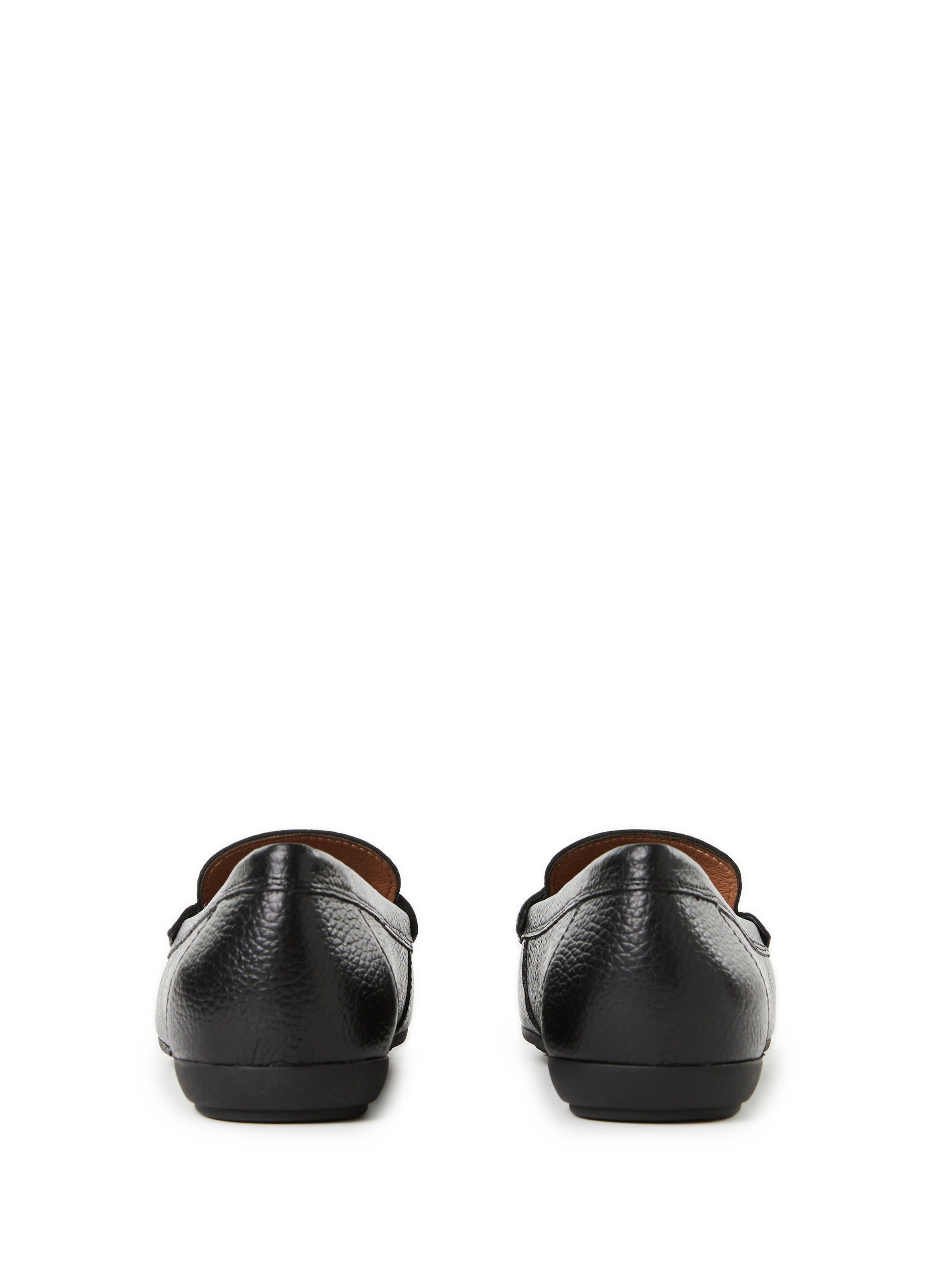 Leather moccasins GEOX Black