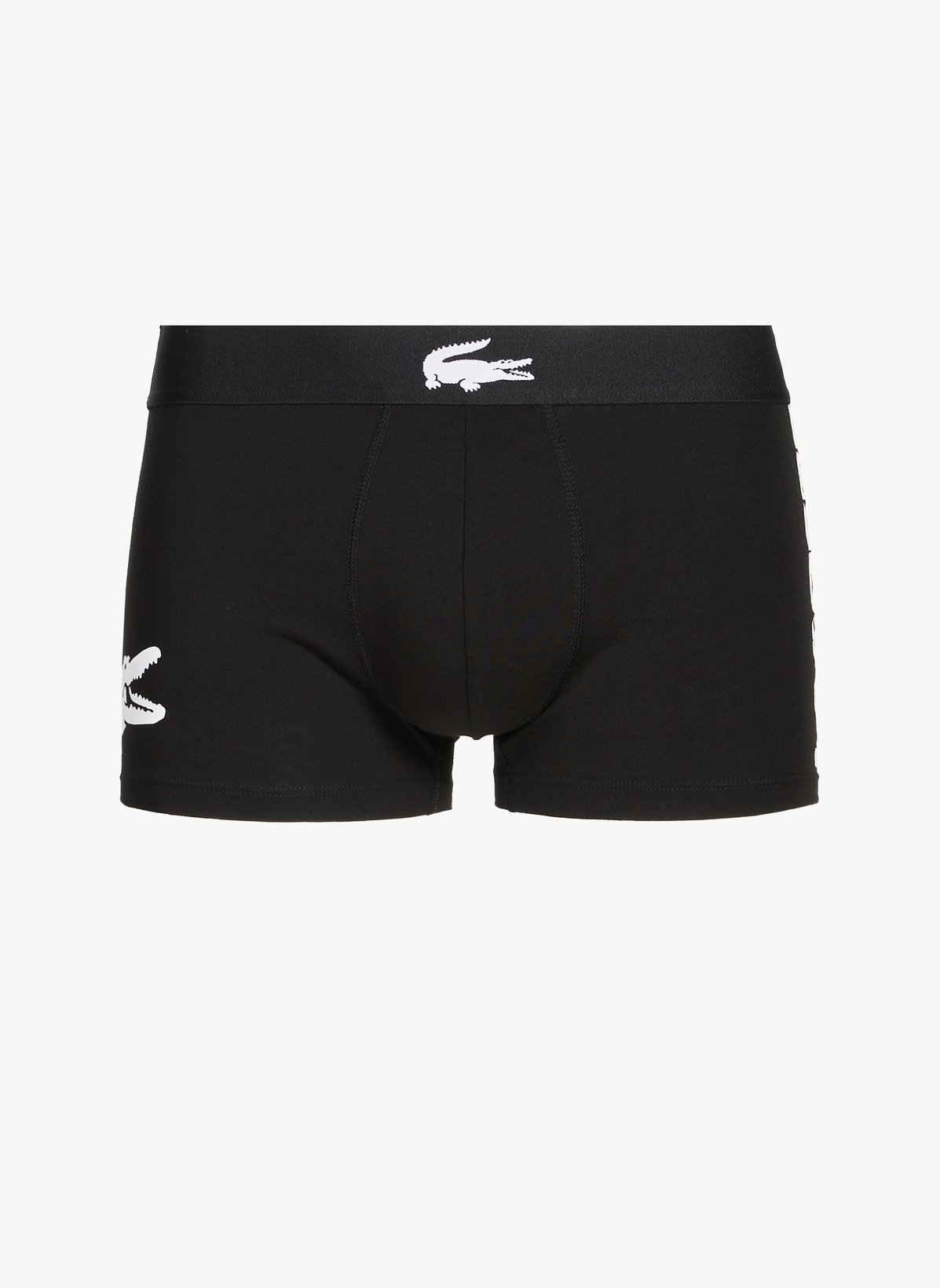 Lacoste Lot De Trois Boxers En Coton Mélangé In Black