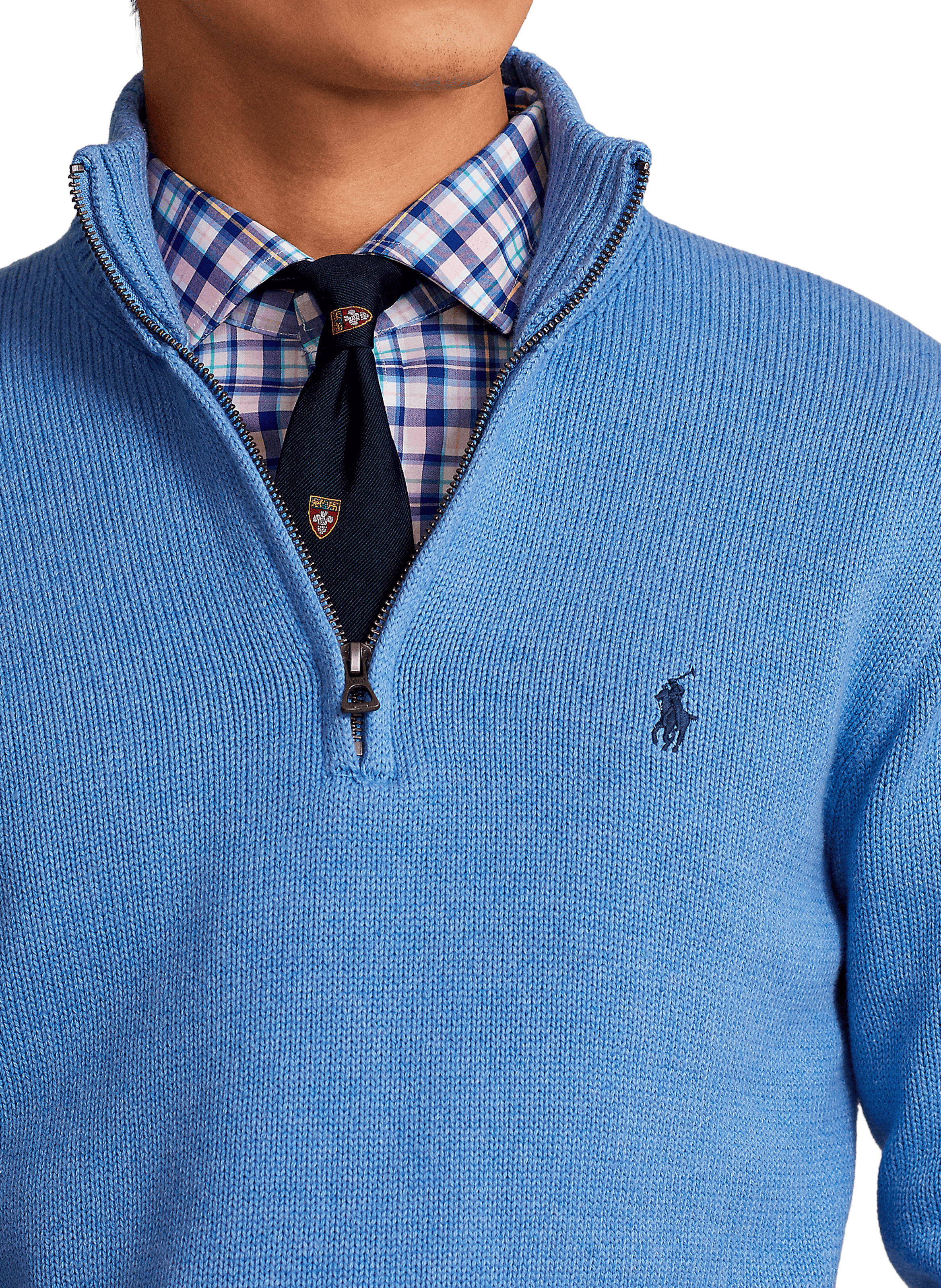 Funnel neck half-zip jumper POLO RALPH LAUREN Blue