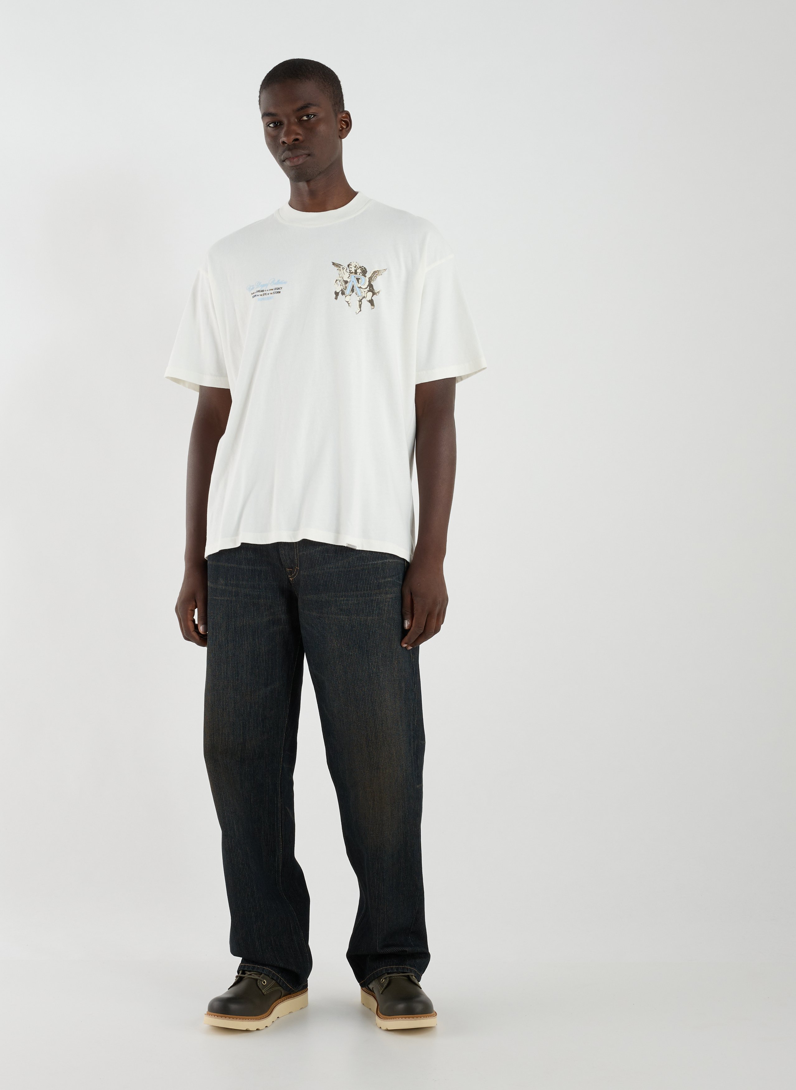 Printed cotton T-shirt REPRESENT White