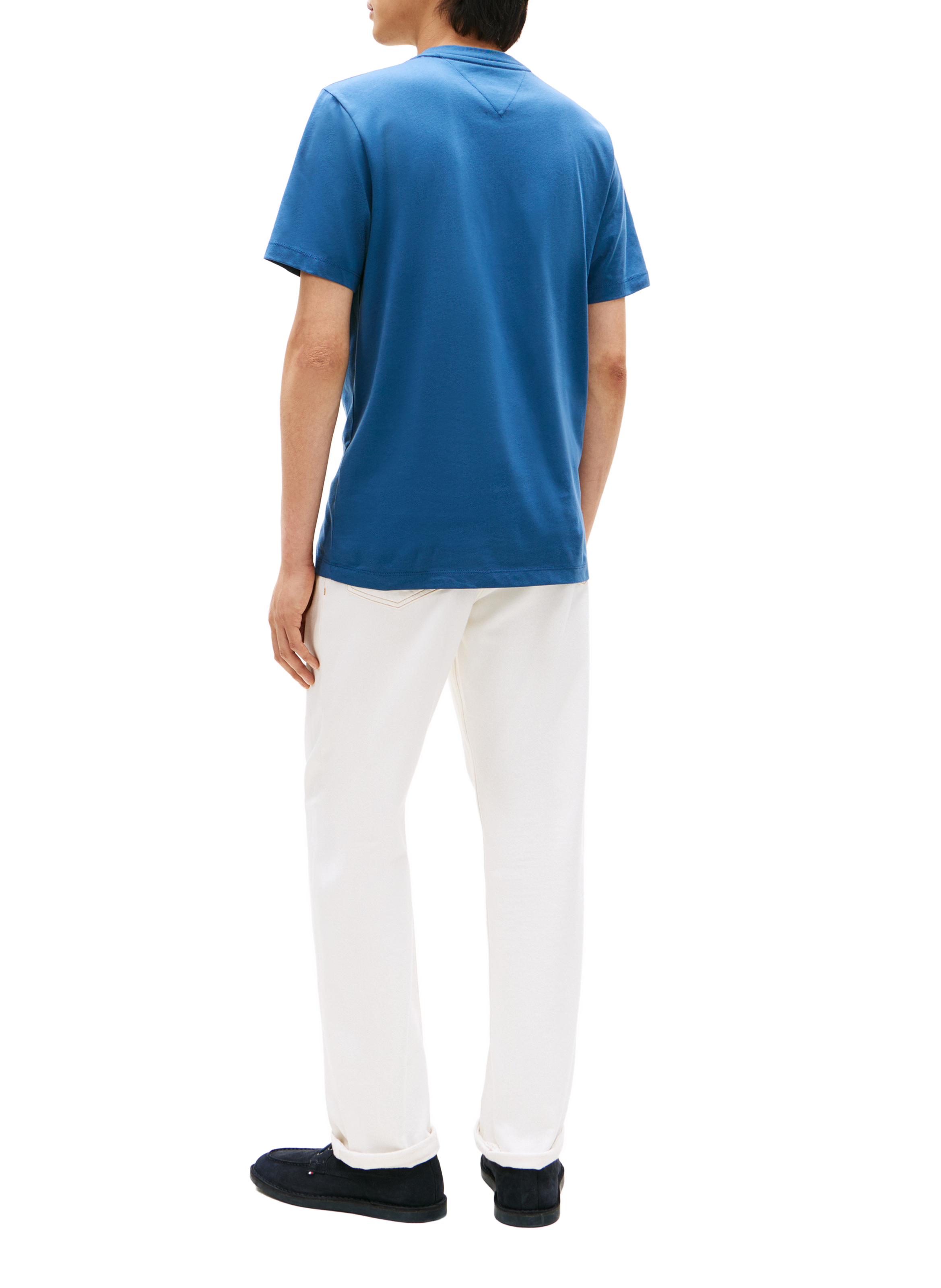 Short-sleeve t-shirt with embroidered logo TOMMY HILFIGER Blue