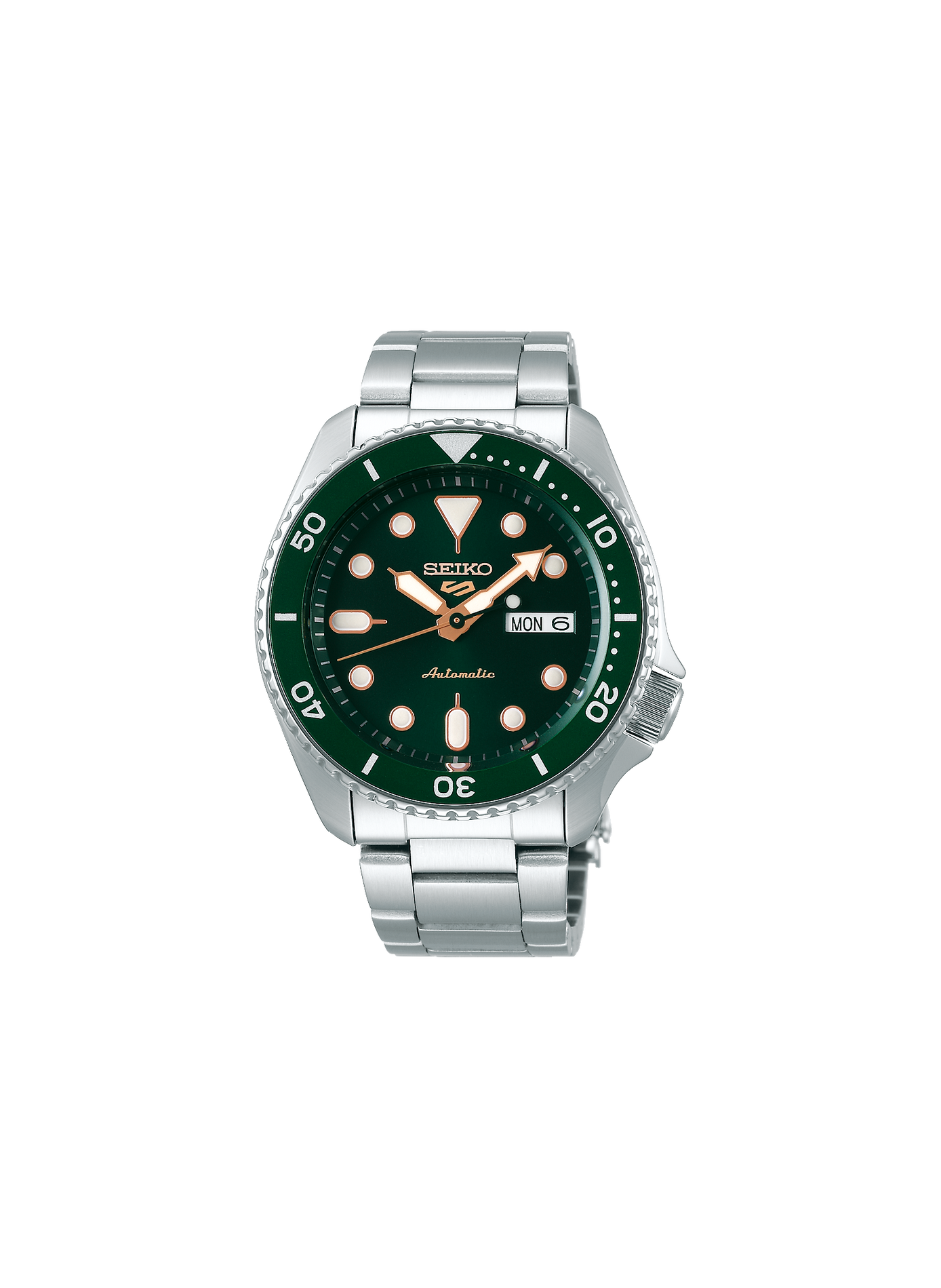 Montre Seiko 5 en acier inoxydable SEIKO Vert
