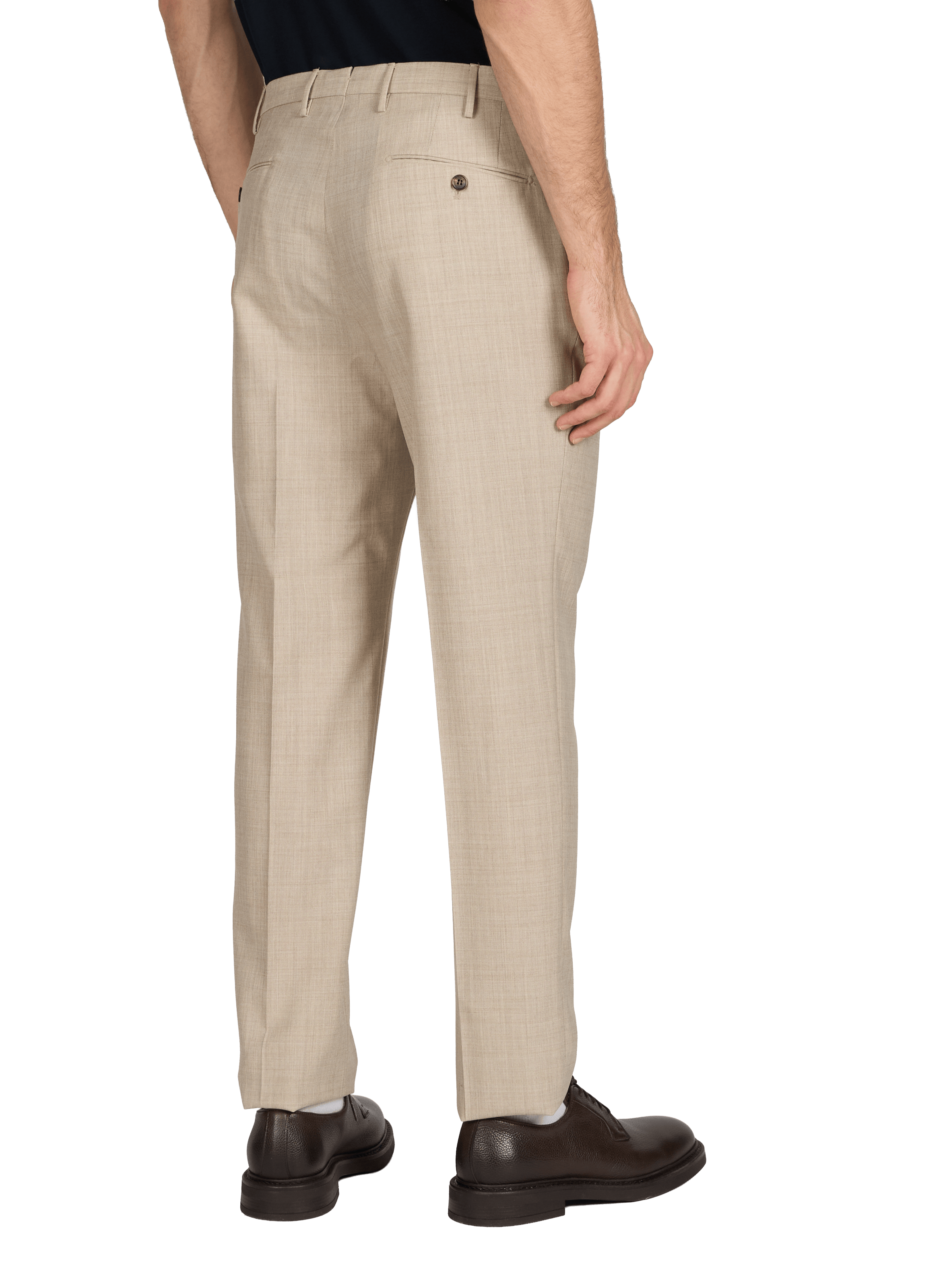 Straight wool trousers SLOWEAR Beige