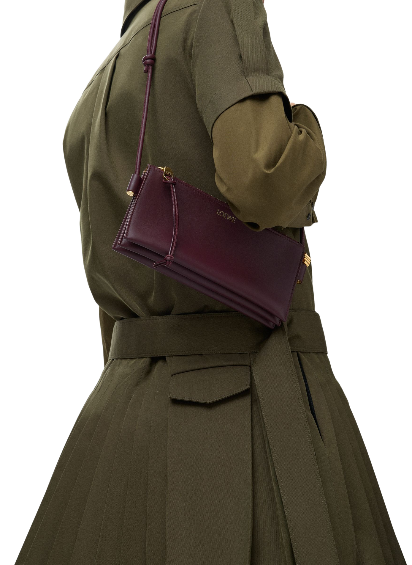 Pochette Joya en cuir de veau nappa LOEWE Rouge