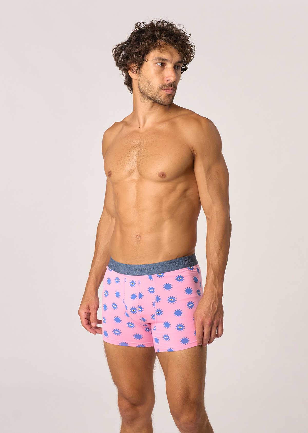 Boxer en coton biologique BILLYBELT Rose