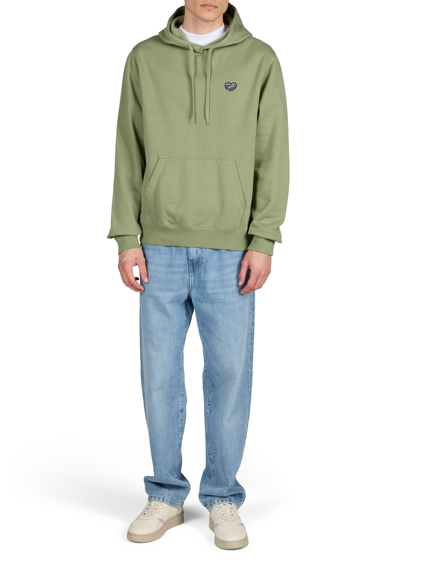 Hoodie crozatier avec patch coeur en coton MAISON LABICHE Vert