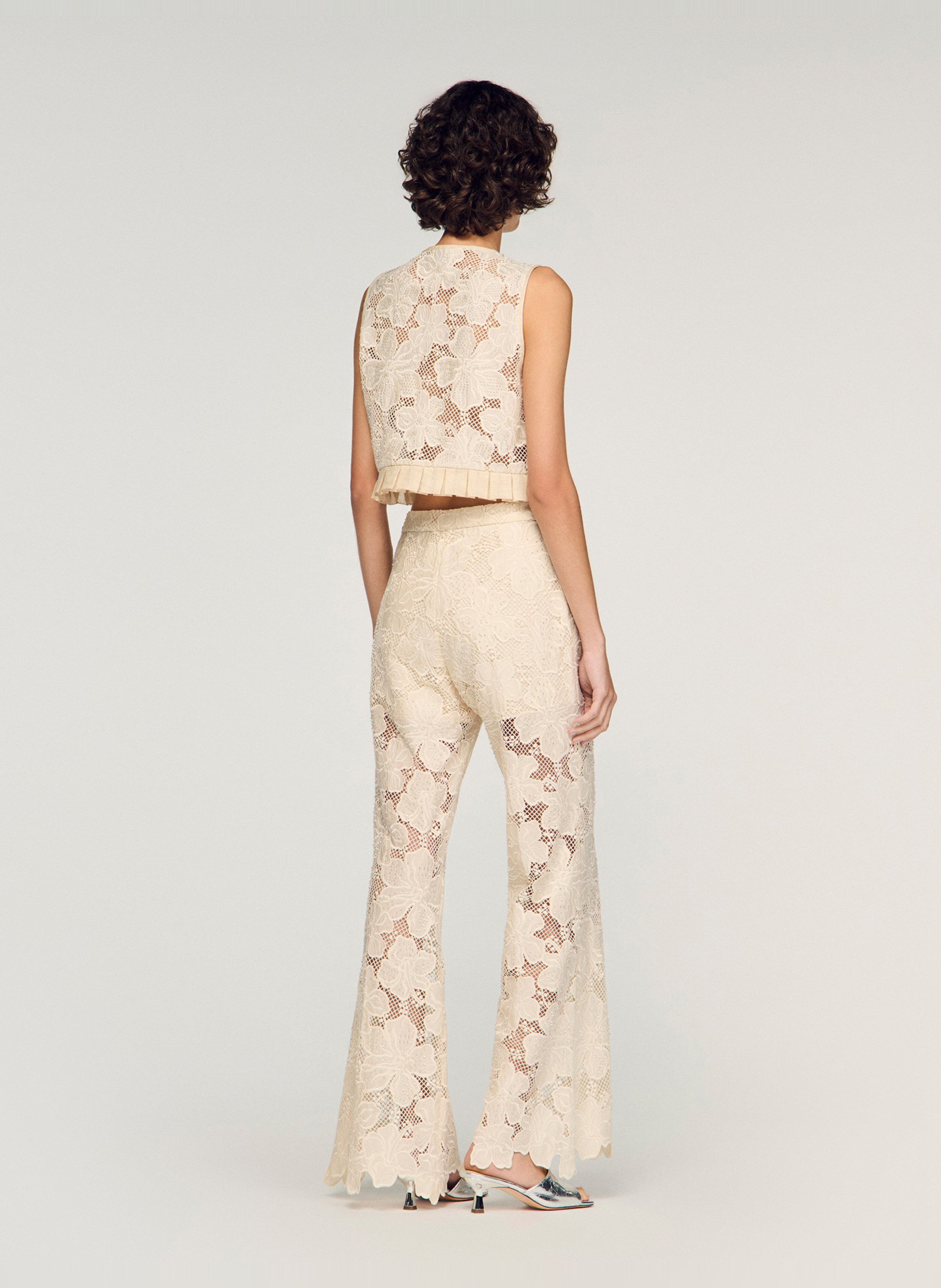 Top encolure v SANDRO Beige