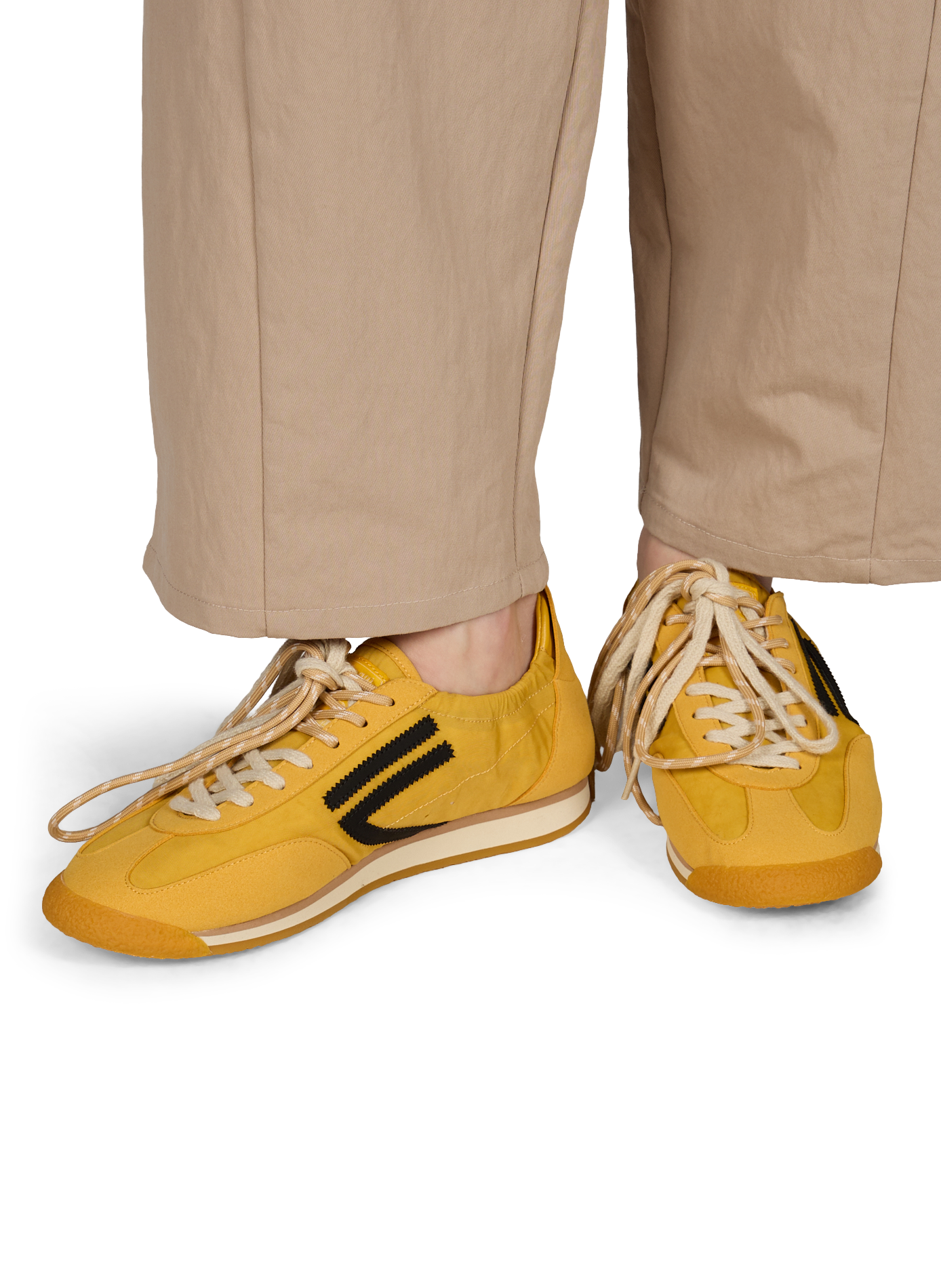 Panther double lace sneakers PURAAI Yellow