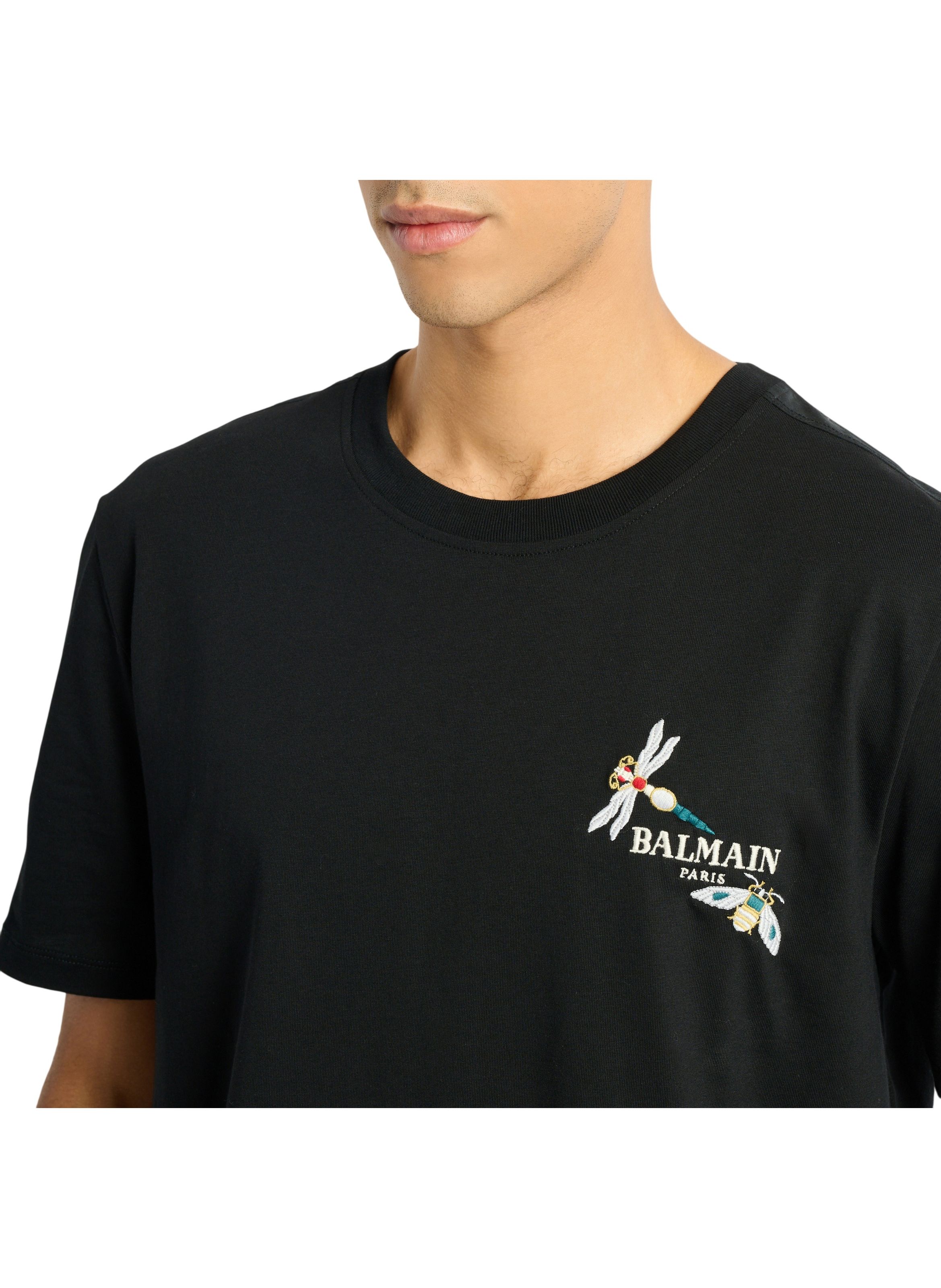 T-shirt balmain insect brodé BALMAIN Noir