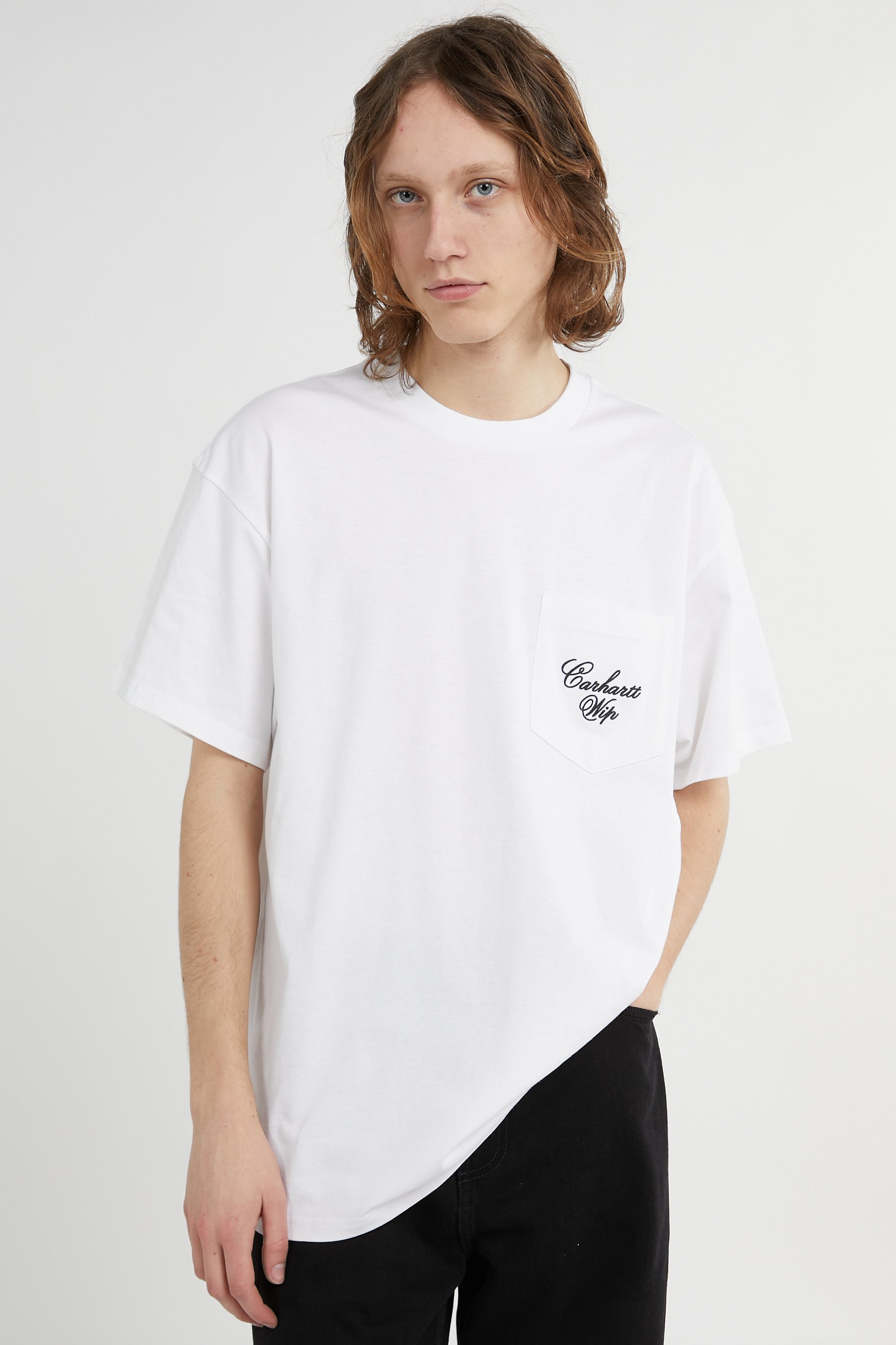 T-shirt s/s longhand pocket t-shirt CARHARTT WIP Blanc