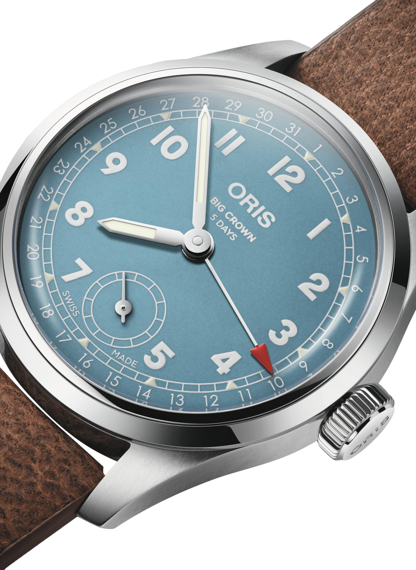 Montre automatique Oris Big Crown Calibre 473 en cuir ORIS Bleu
