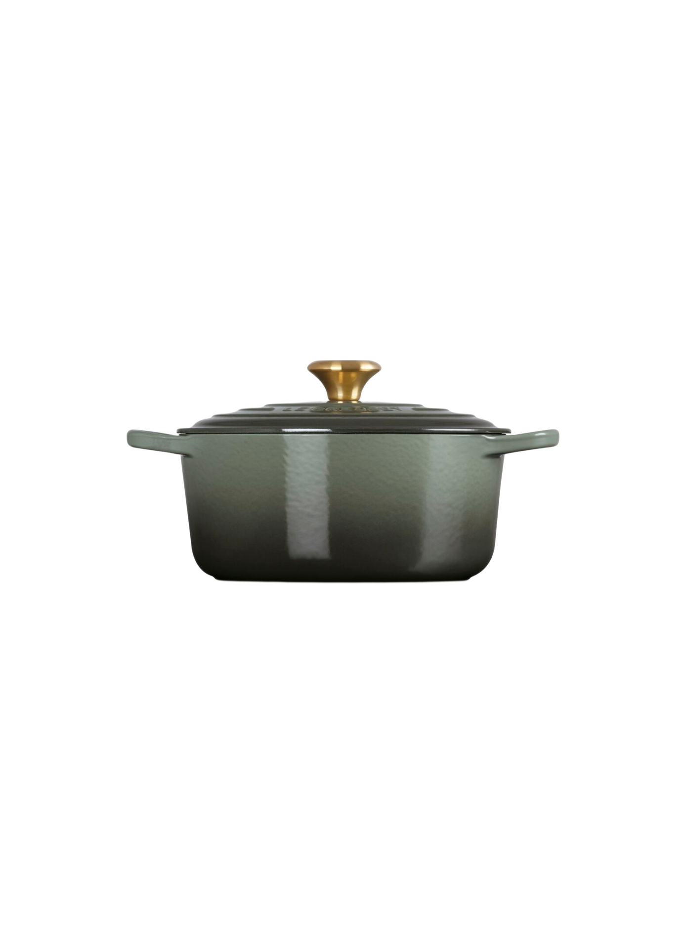 Runde emaillierte Gusseisen-Cocotte LE CREUSET Grun