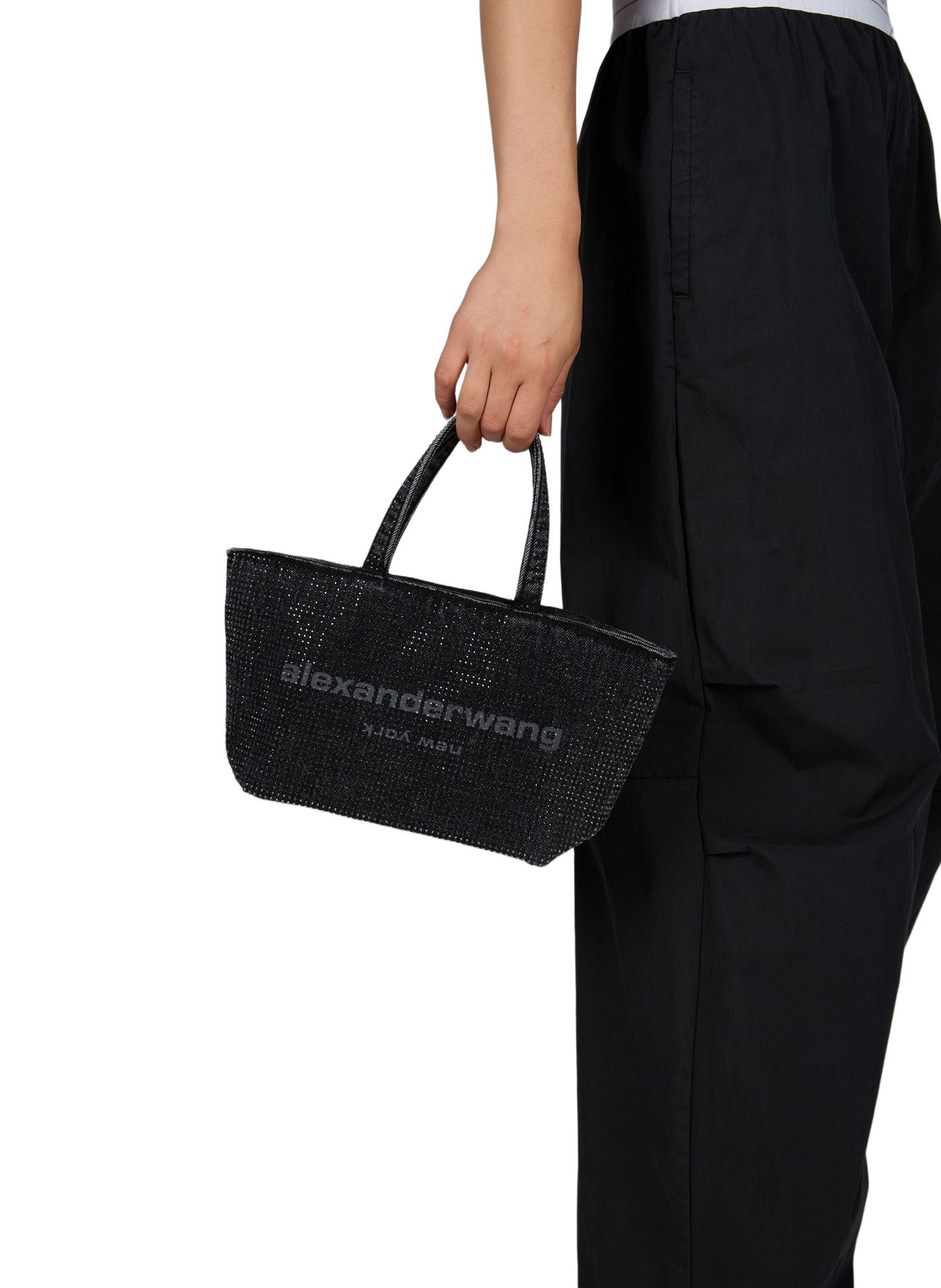 Cotton handbag ALEXANDER WANG Grey