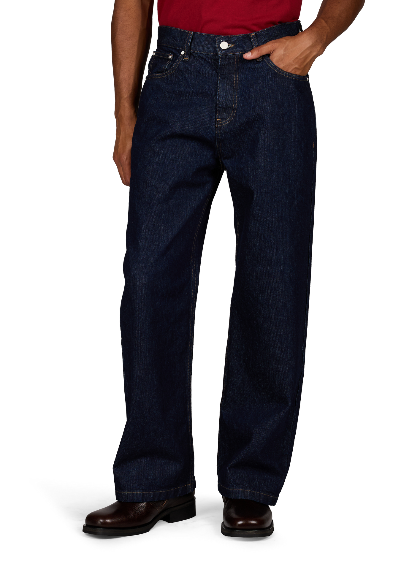 Weite Jeans aus Baumwolldenim ARTE ANTWERP Blau