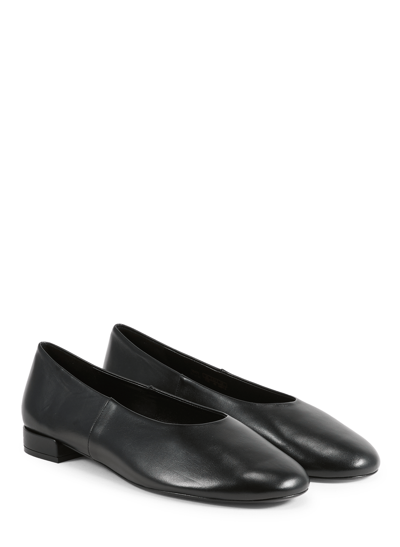 Leather ballet flats STUART WEITZMAN Black
