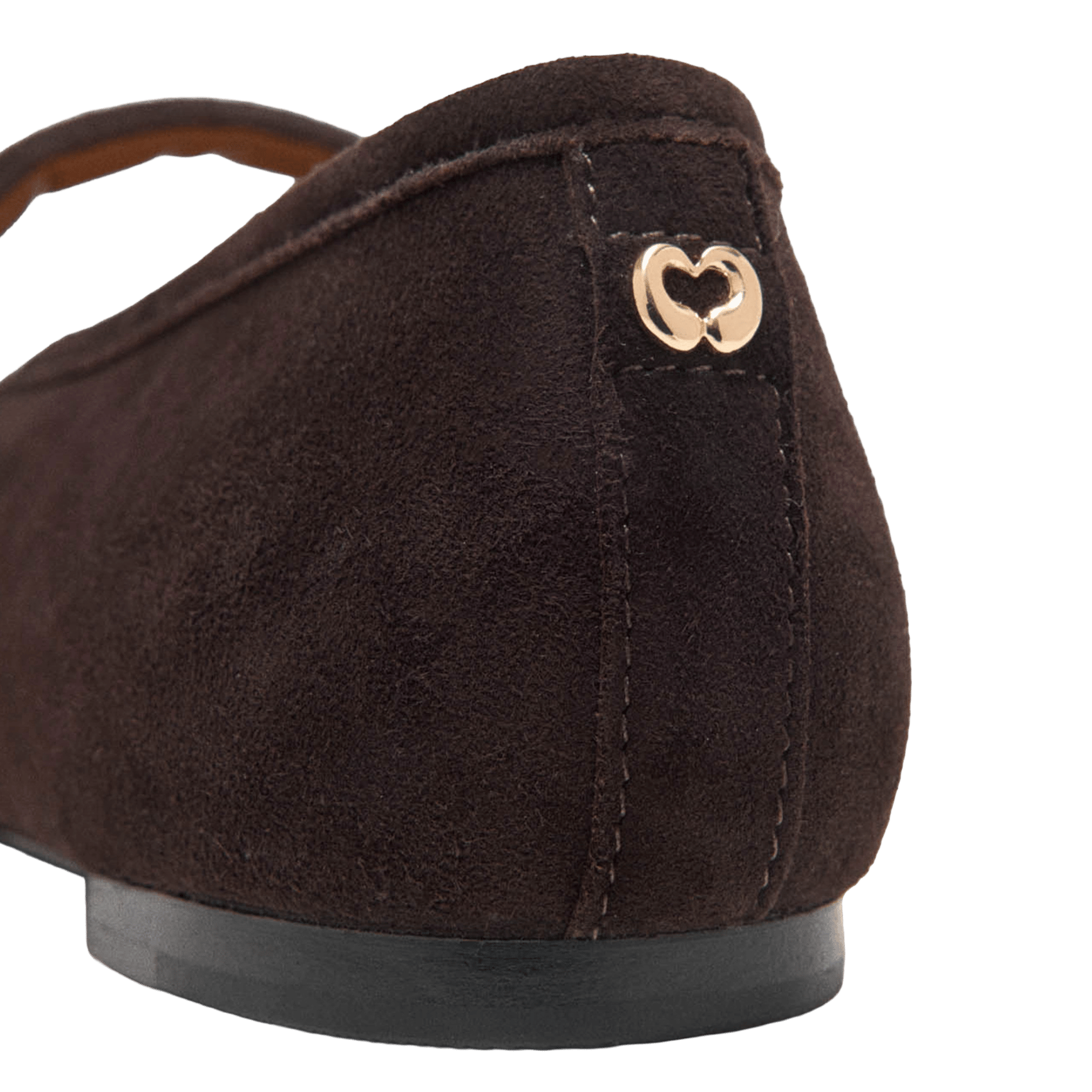 Ballerines avec brides en cuir MAJE Marron