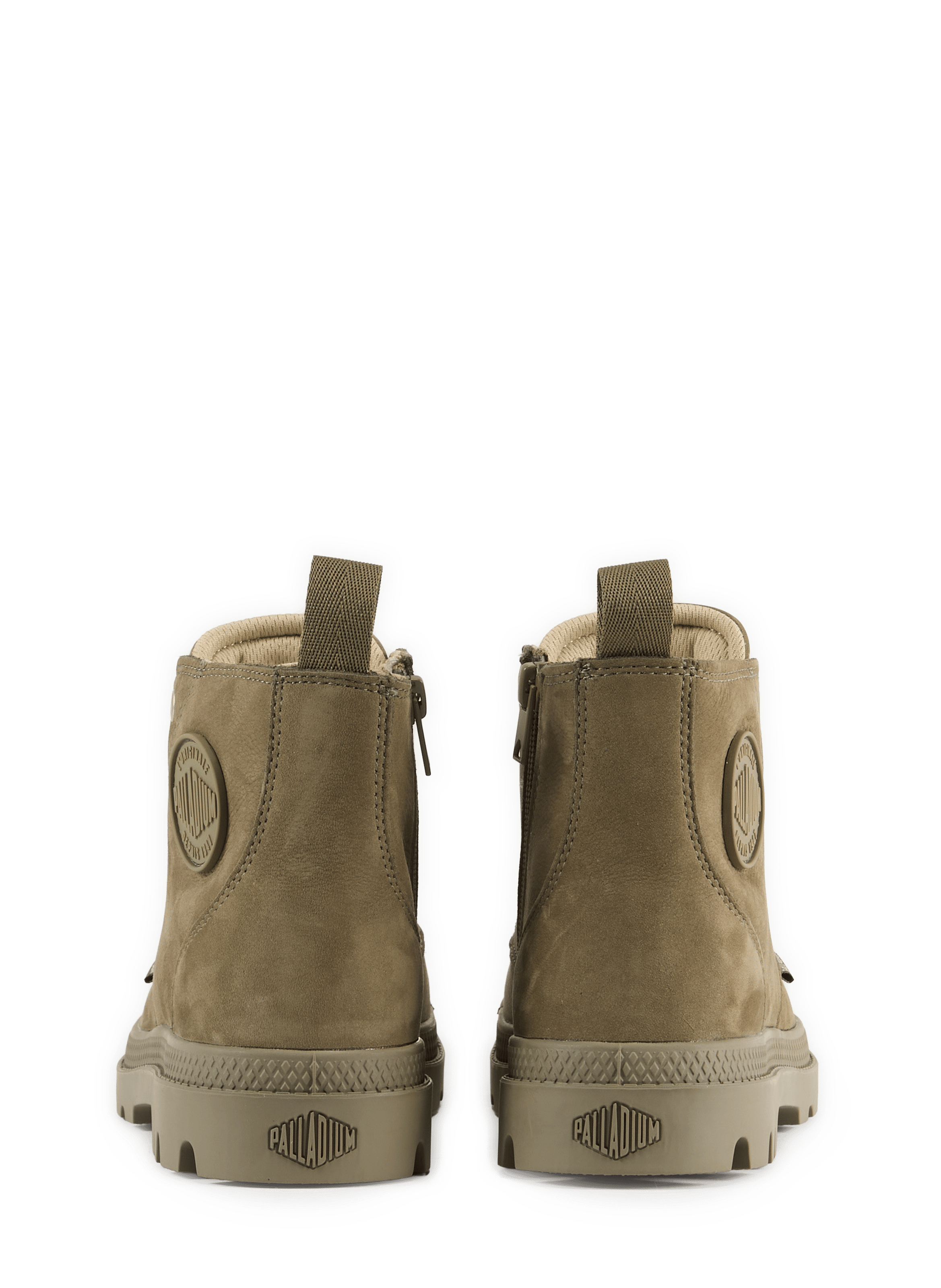 Dual material lace-up Ankle boots  PALLADIUM Khaki