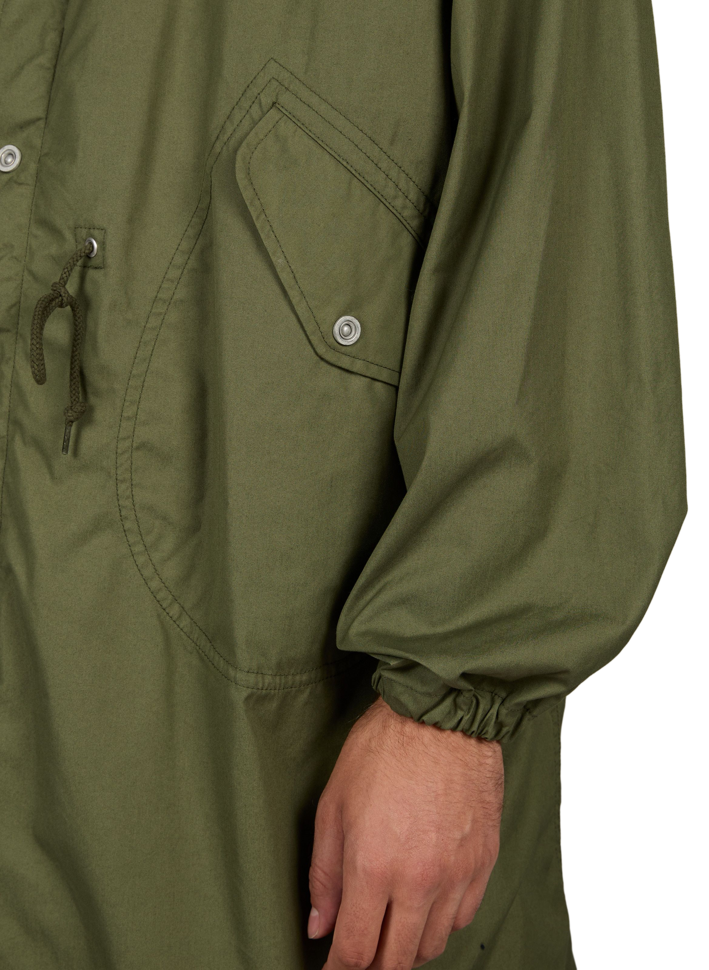 Oversized cotton-blend jacket COMME DES GARCONS HOMME Khaki