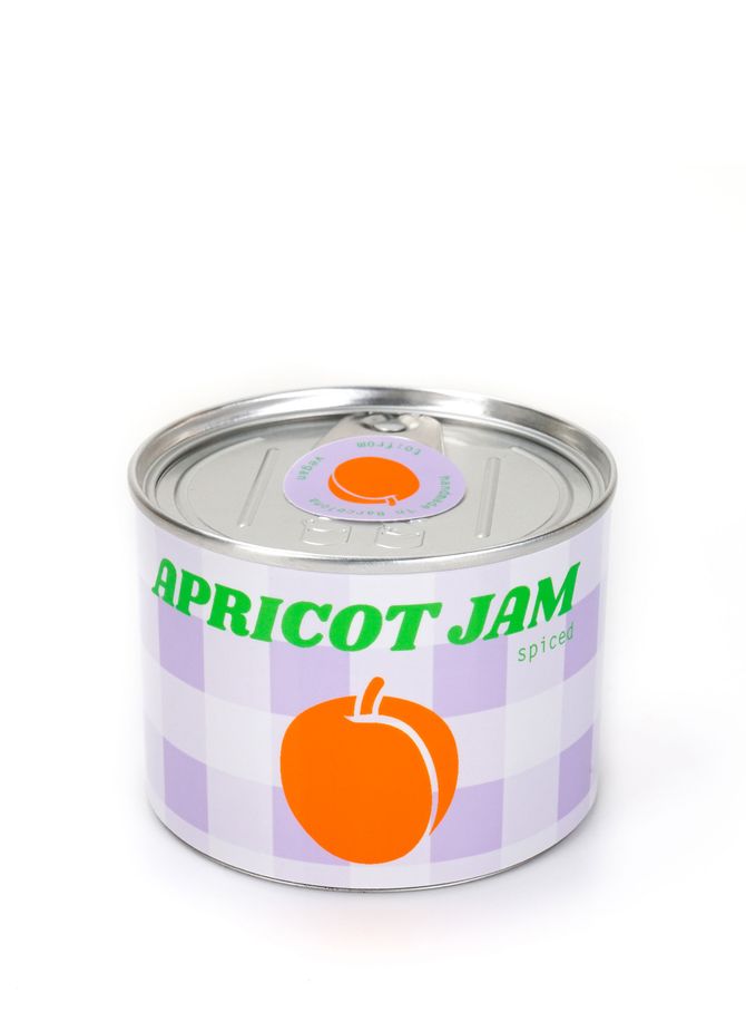 Apricot tin candle TO FROM