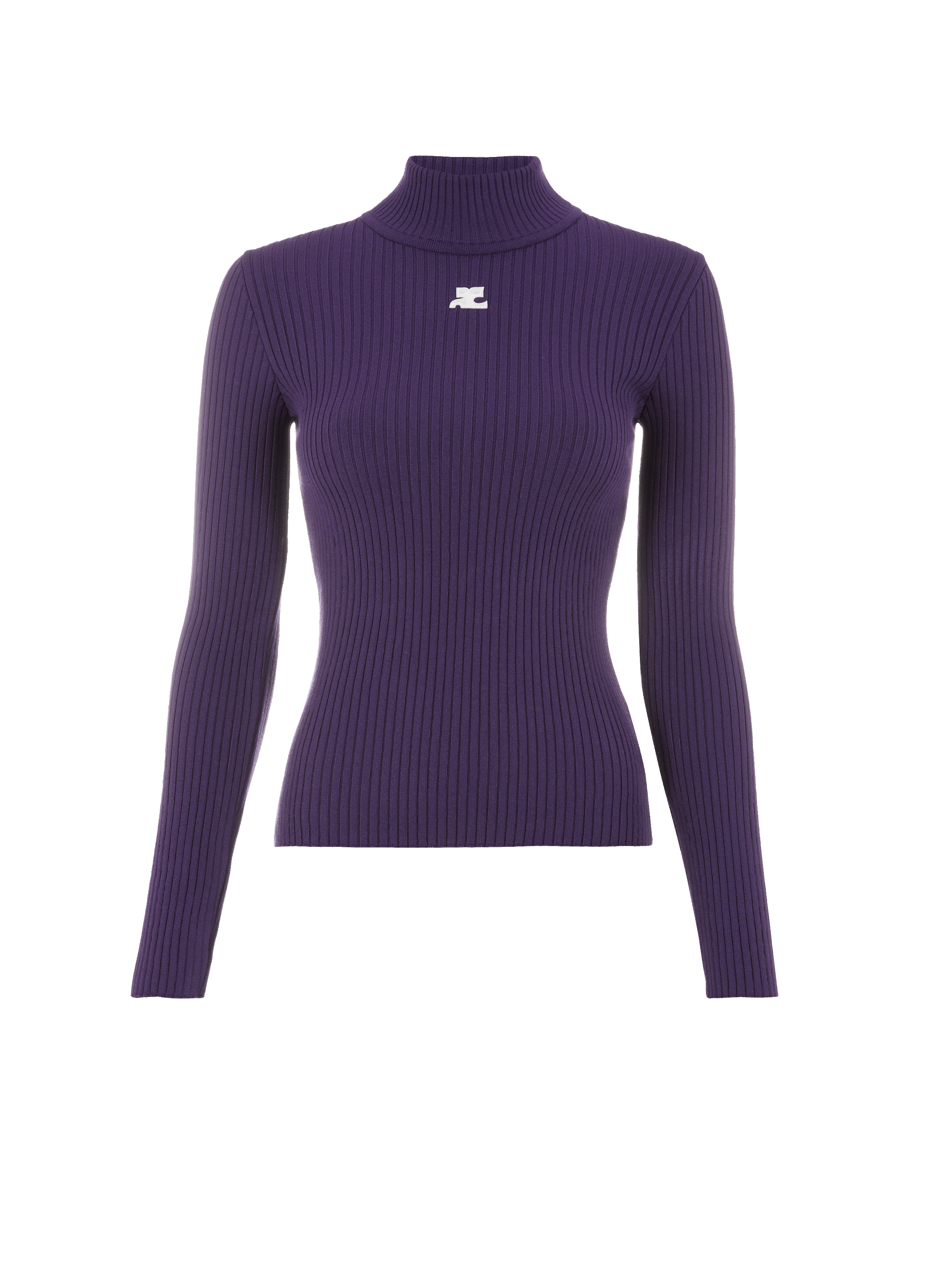 Pull col roulé en maille