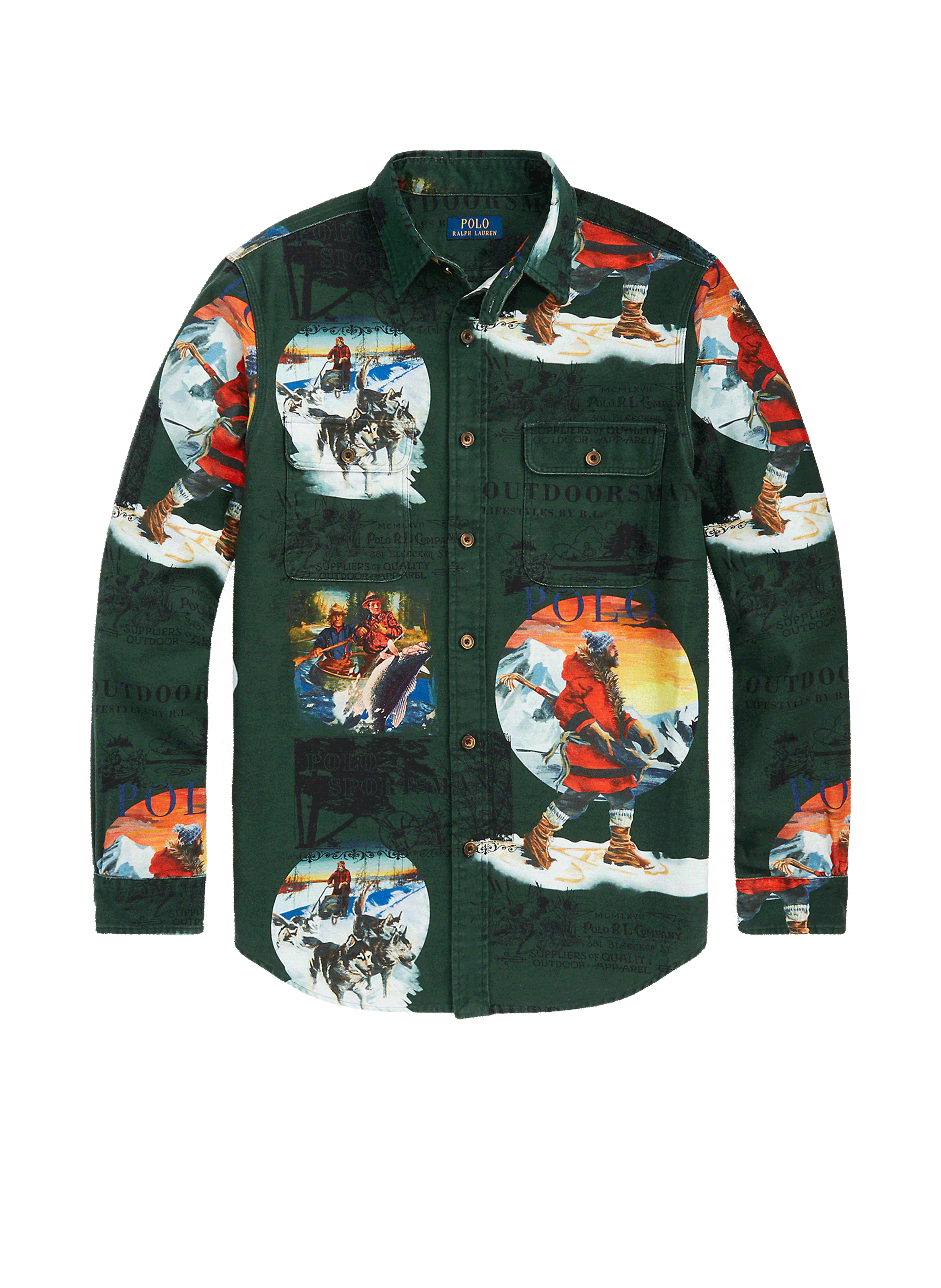 Chemise à imprimé en coton  POLO RALPH LAUREN Vert