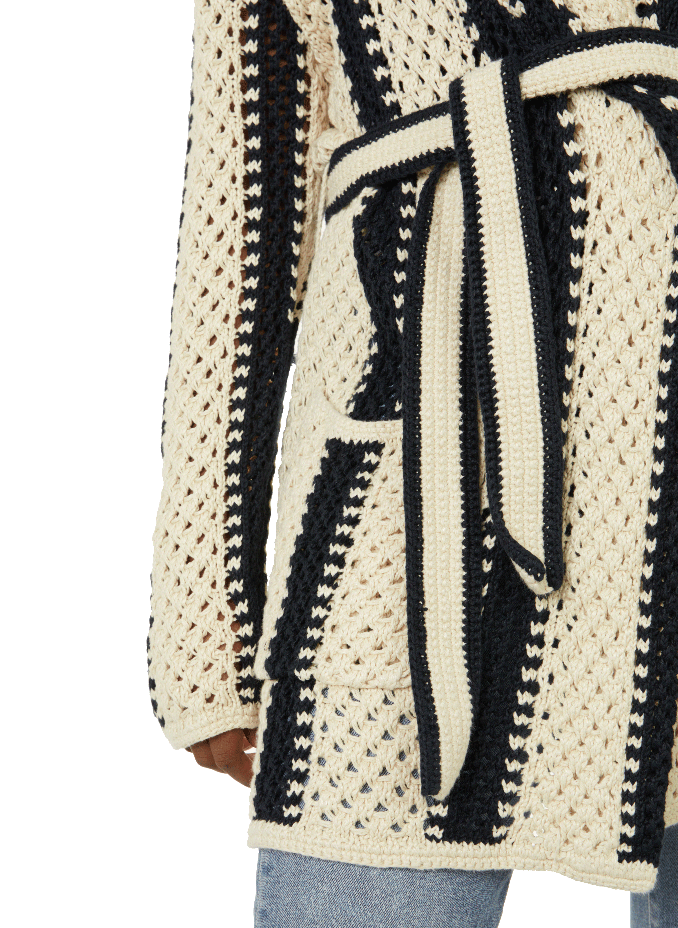 Cardigan long en lin POLO RALPH LAUREN Multicolore