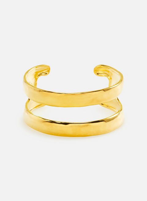 Gold Esteban cuff bracelet AURELIE BIDERMANN 