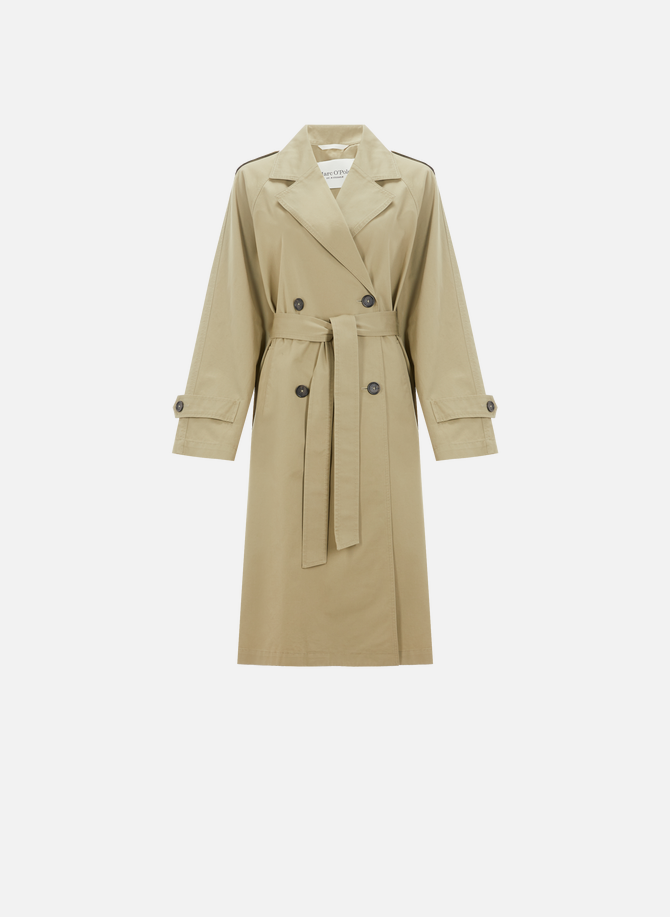 Langer Baumwoll-Trenchcoat MARC O'POLO