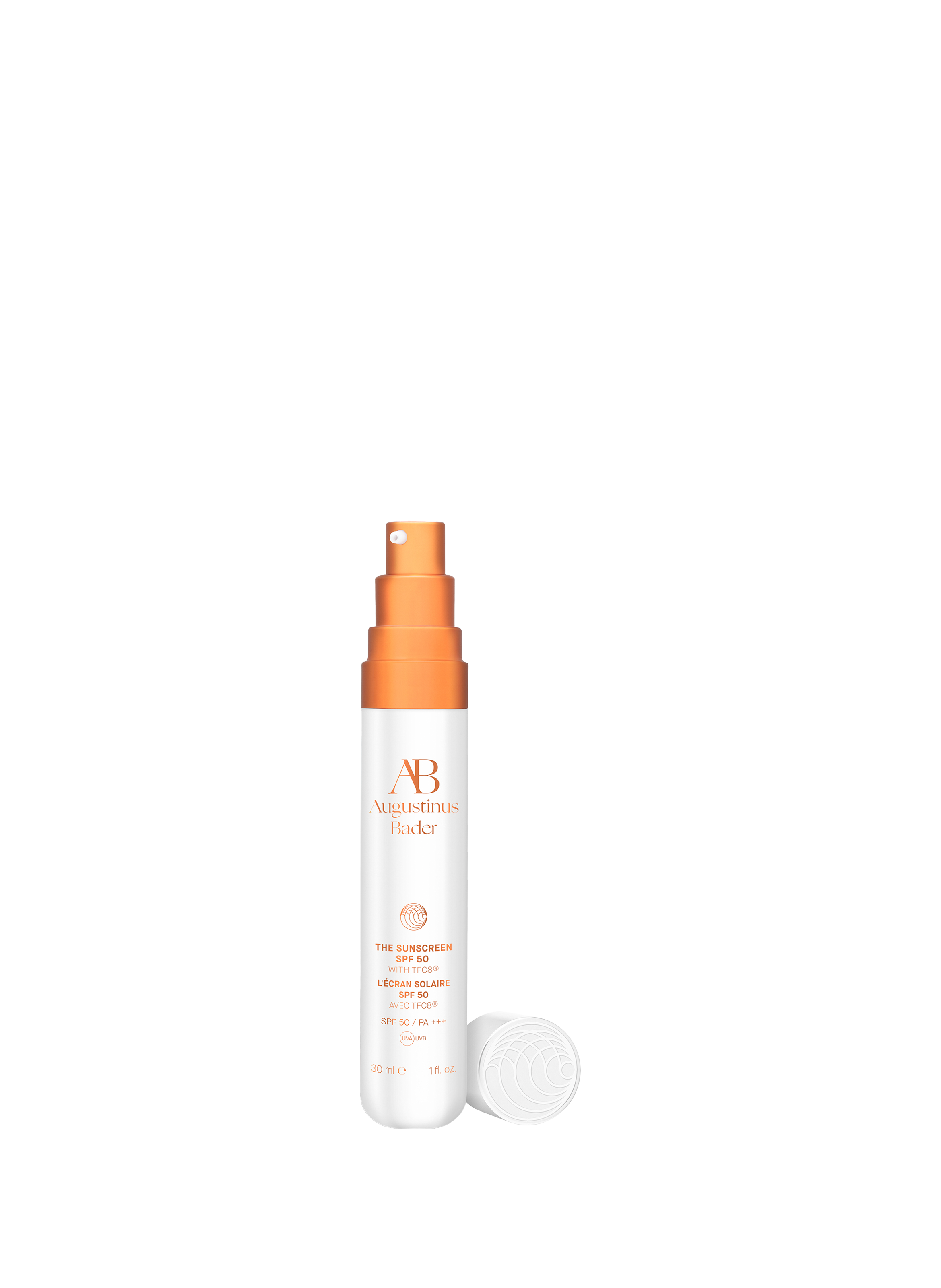 La crème solaire SPF 50 AUGUSTINUS BADER No color