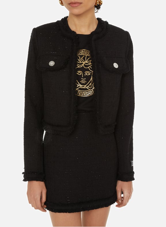 Tweed jacket Black by VERSACE VERSACE Tweed jacket Black