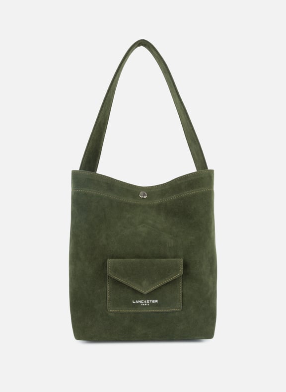 Mini sac seau - suédine kba Vert by LANCASTER LANCASTER Mini sac seau - suédine kba Vert